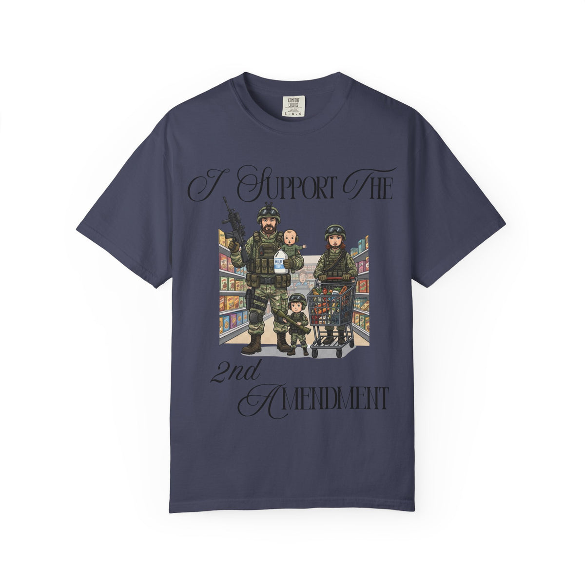 Color: Denim | Tactical Grocery Run Unisex Garment-Dyed T-shirt
