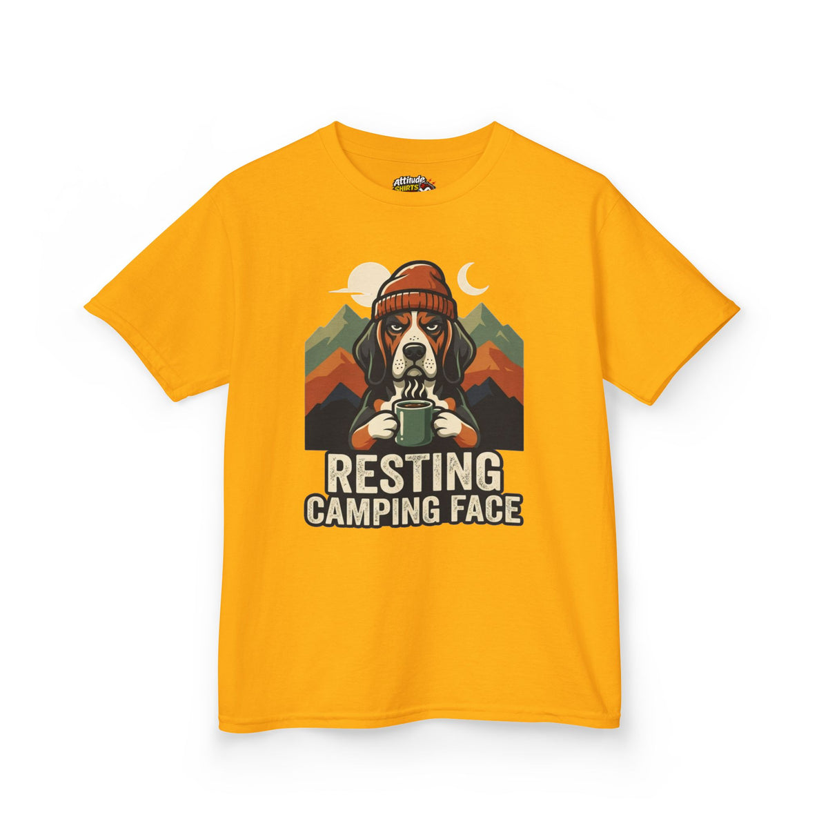"Resting Camping Face" Kids Tee