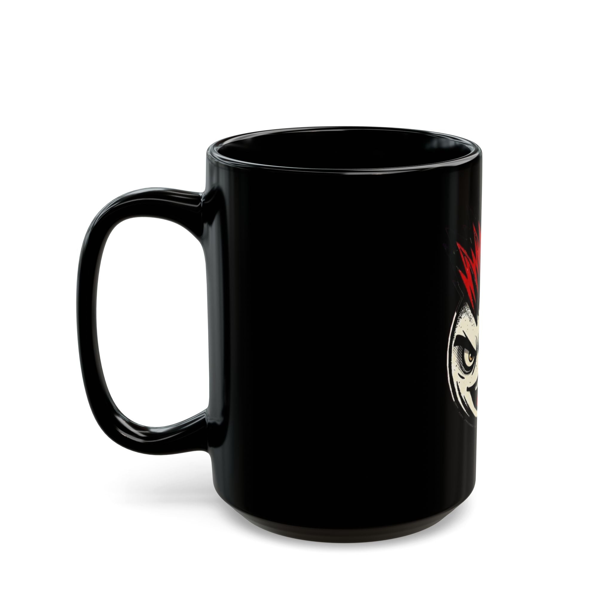 "Hazard" Black Ceramic Mug