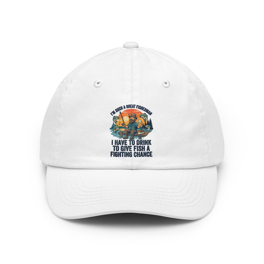 Color: White | Drink to Give Fish a Fighting Chance Dad Hat