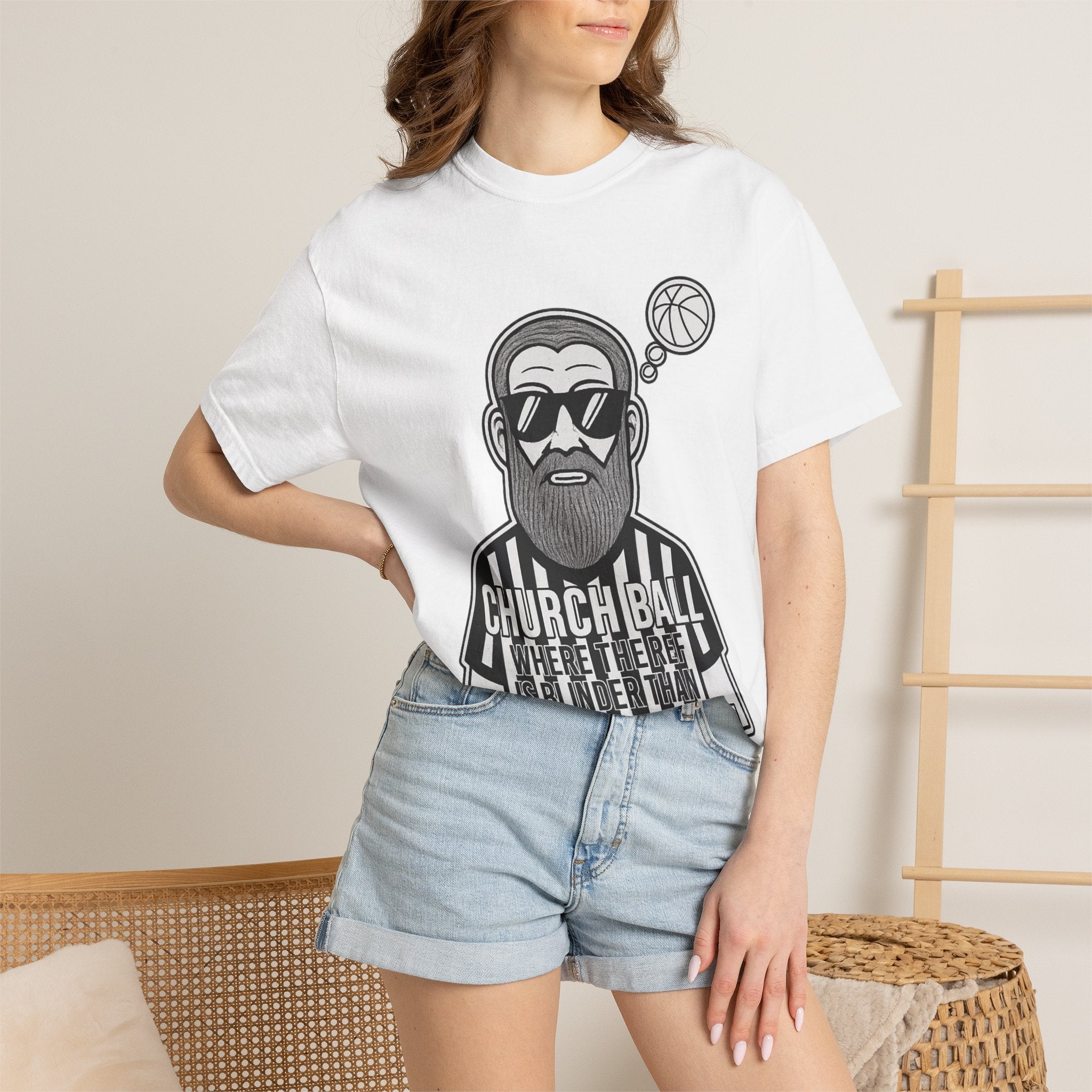 "Church Ball: Blinder Than Methuselah" Unisex Garment-Dyed T-shirt
