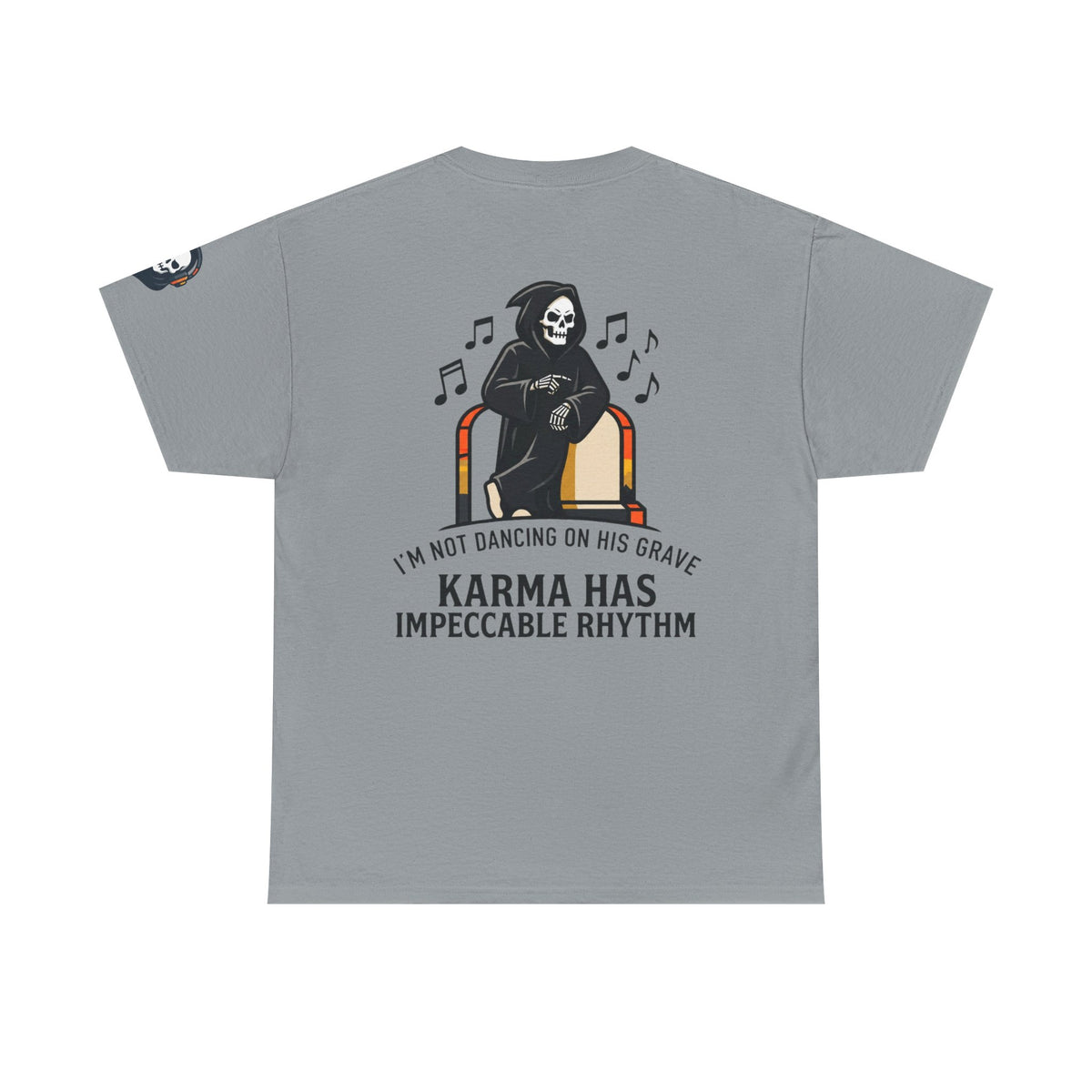 Color: Gravel | Dancing On Grave Premium Graphic Tee