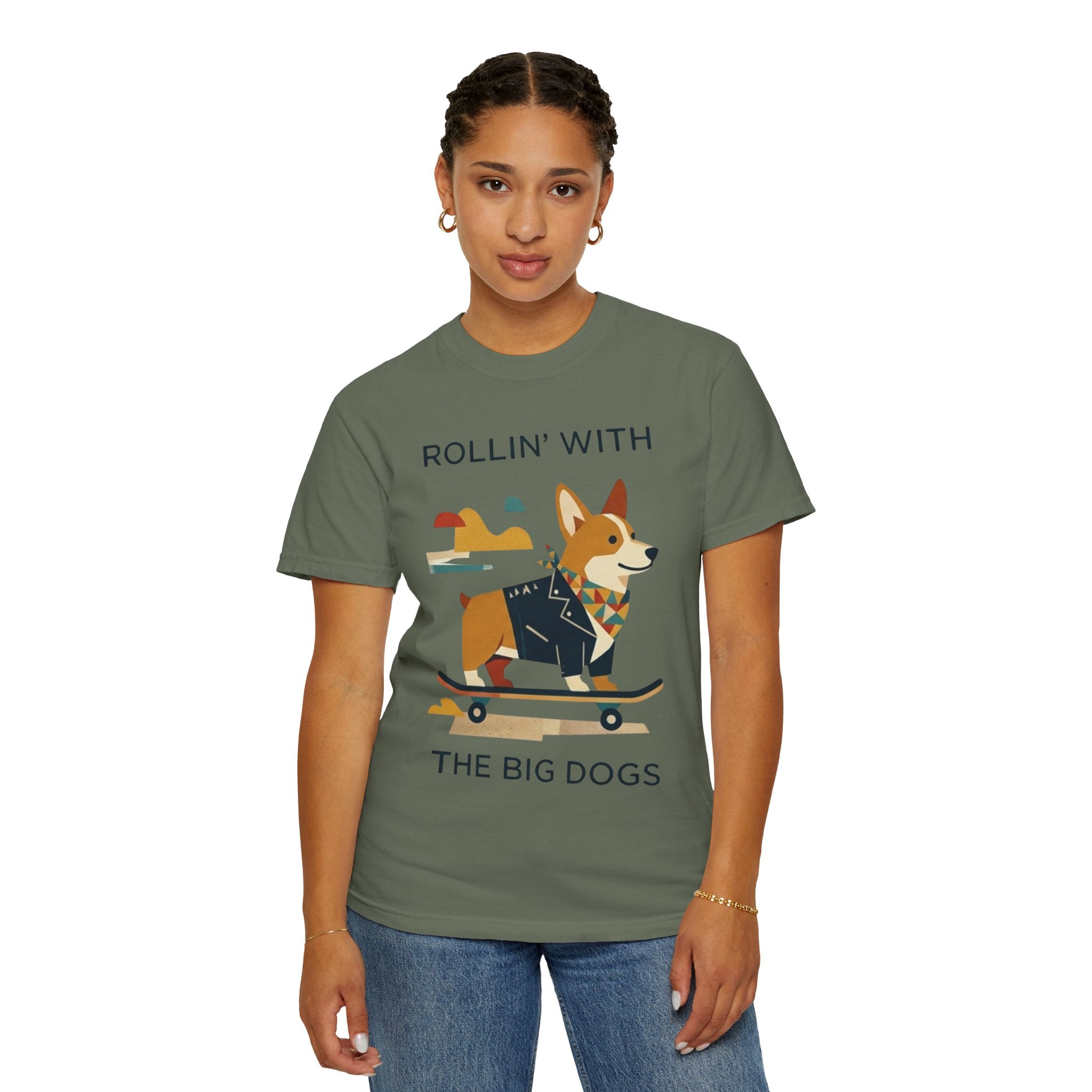 "With the Big Dogs" Unisex Garment-Dyed Tee