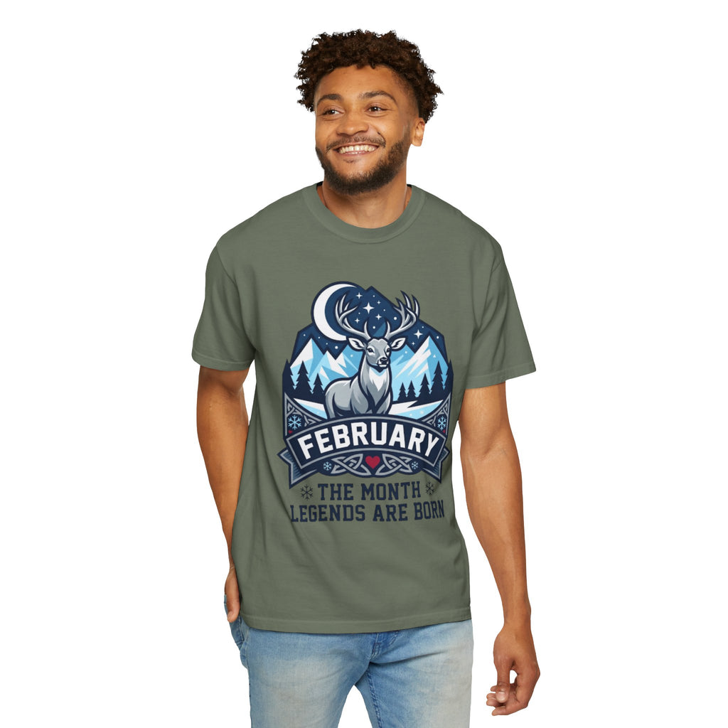 "February Legend" Unisex Garment-Dyed Tee