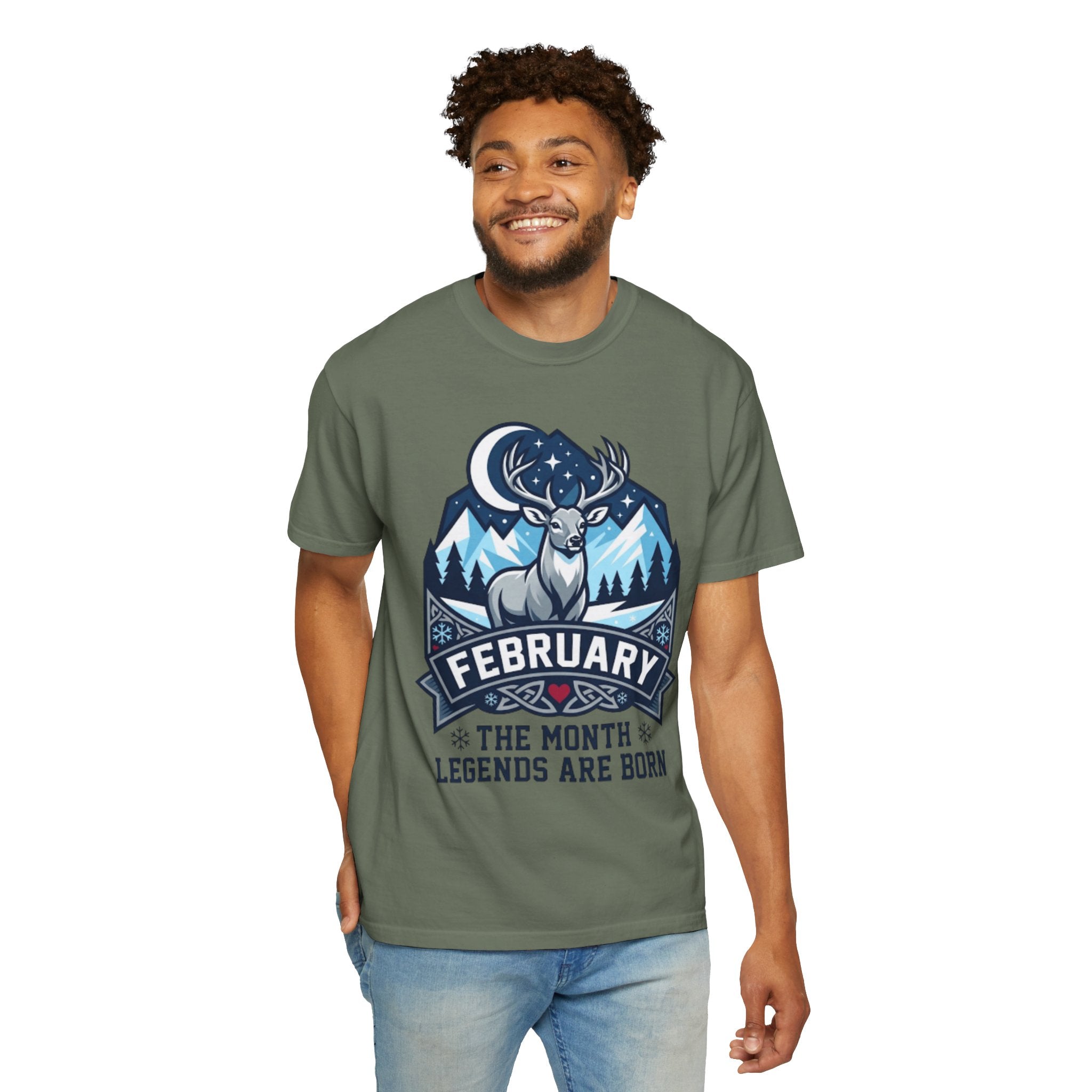 "February Legend" Unisex Garment-Dyed Tee