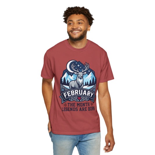 "February Legend" Unisex Garment-Dyed Tee