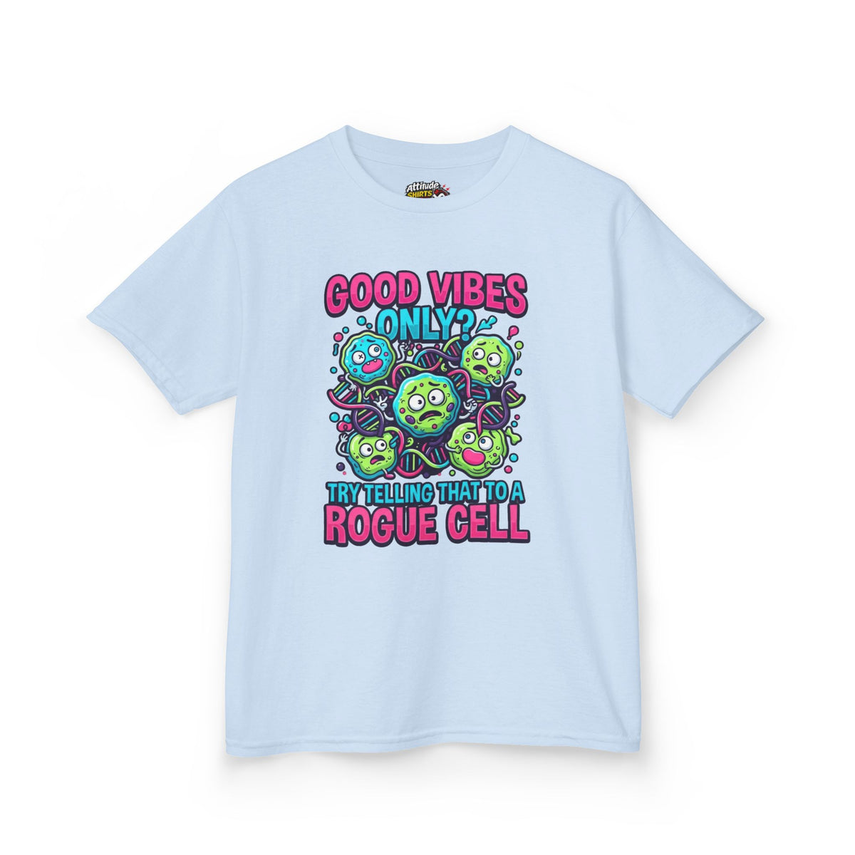 Color: Light Blue | Good Vibes Only Kids Tee