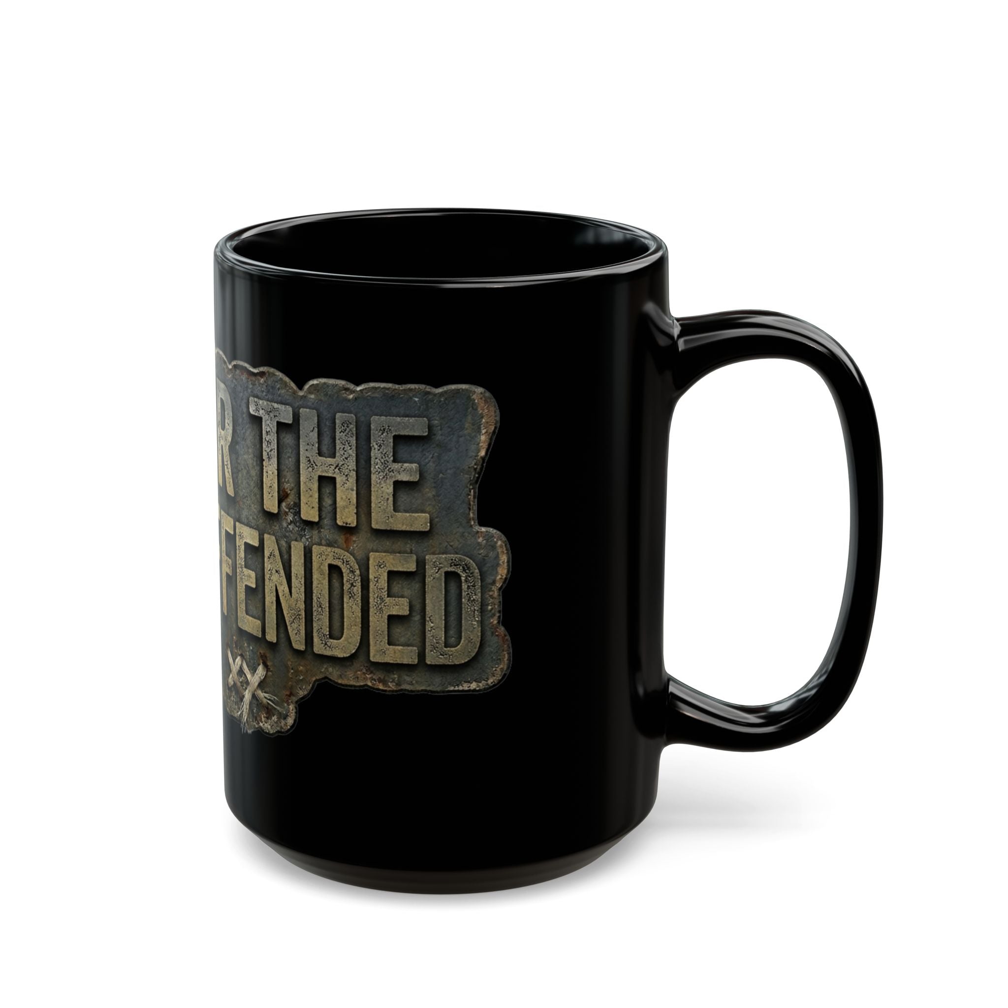 "Not for the Easily Offended" Black Ceramic Mug