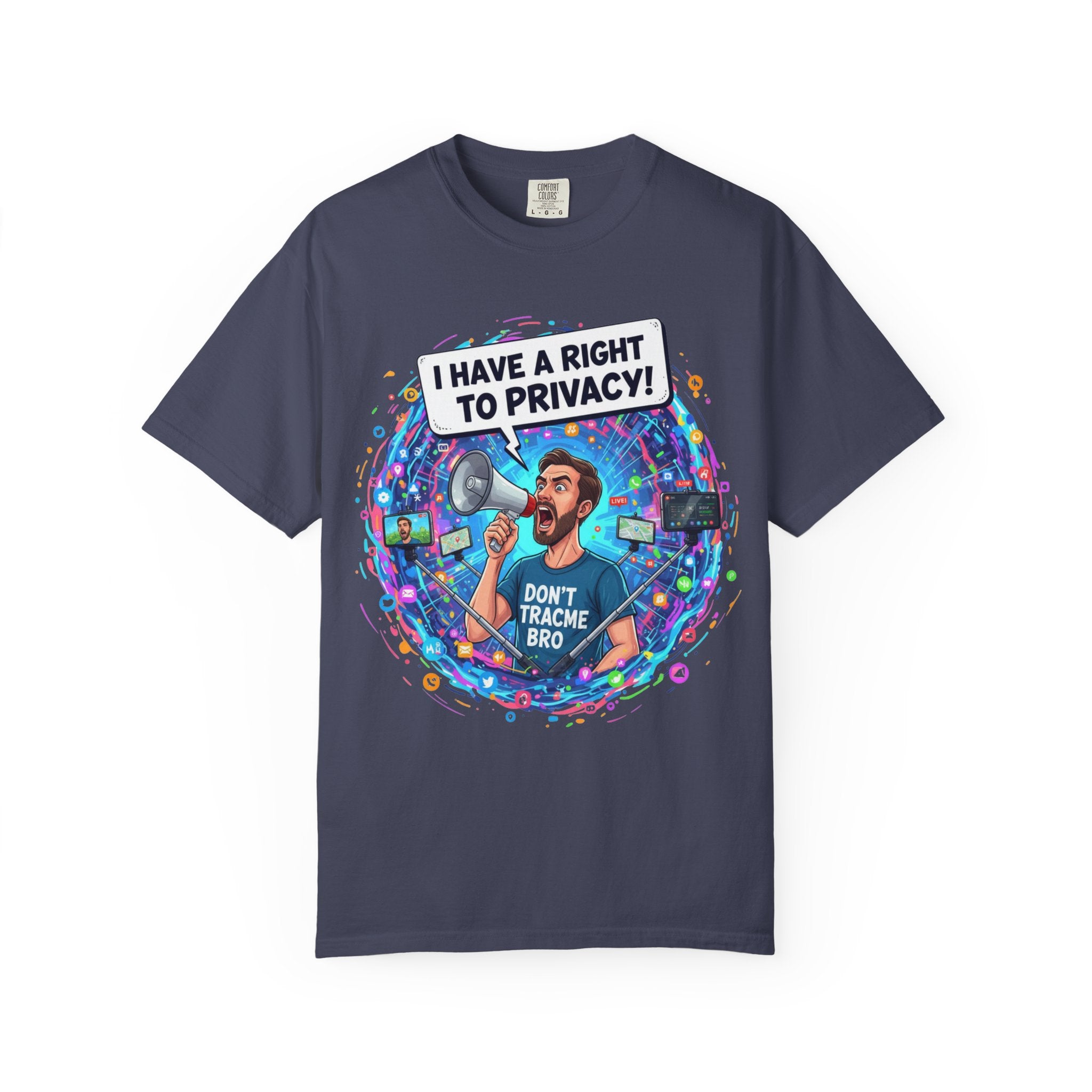 "The Right to Privacy"  Unisex Garment-Dyed T-shirt