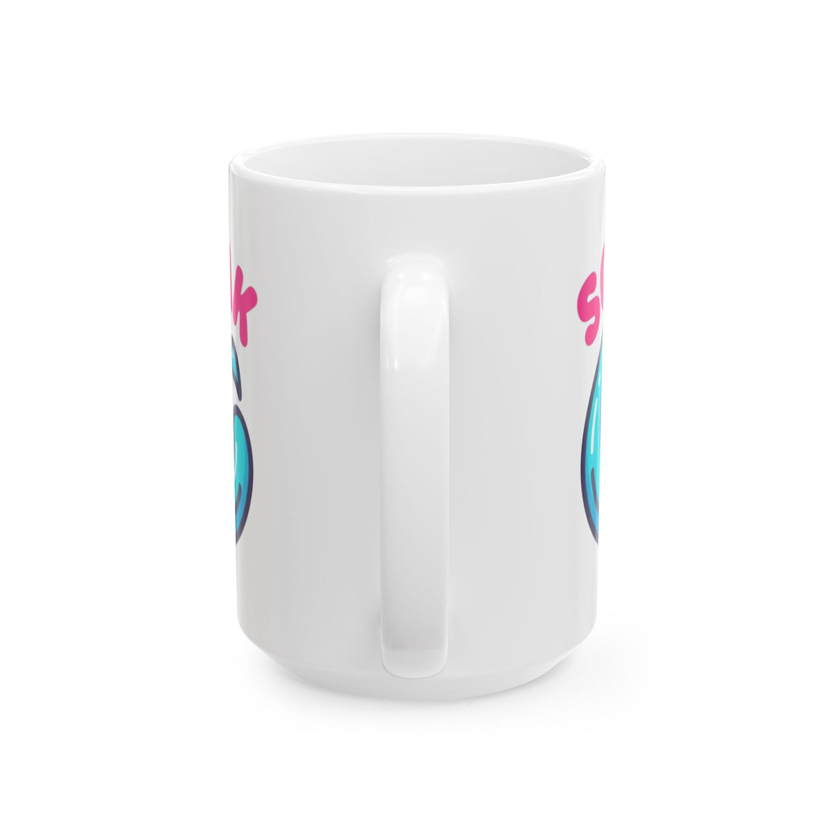 "Soaking Makes Me Wet" White Ceramic Mug — Graphic