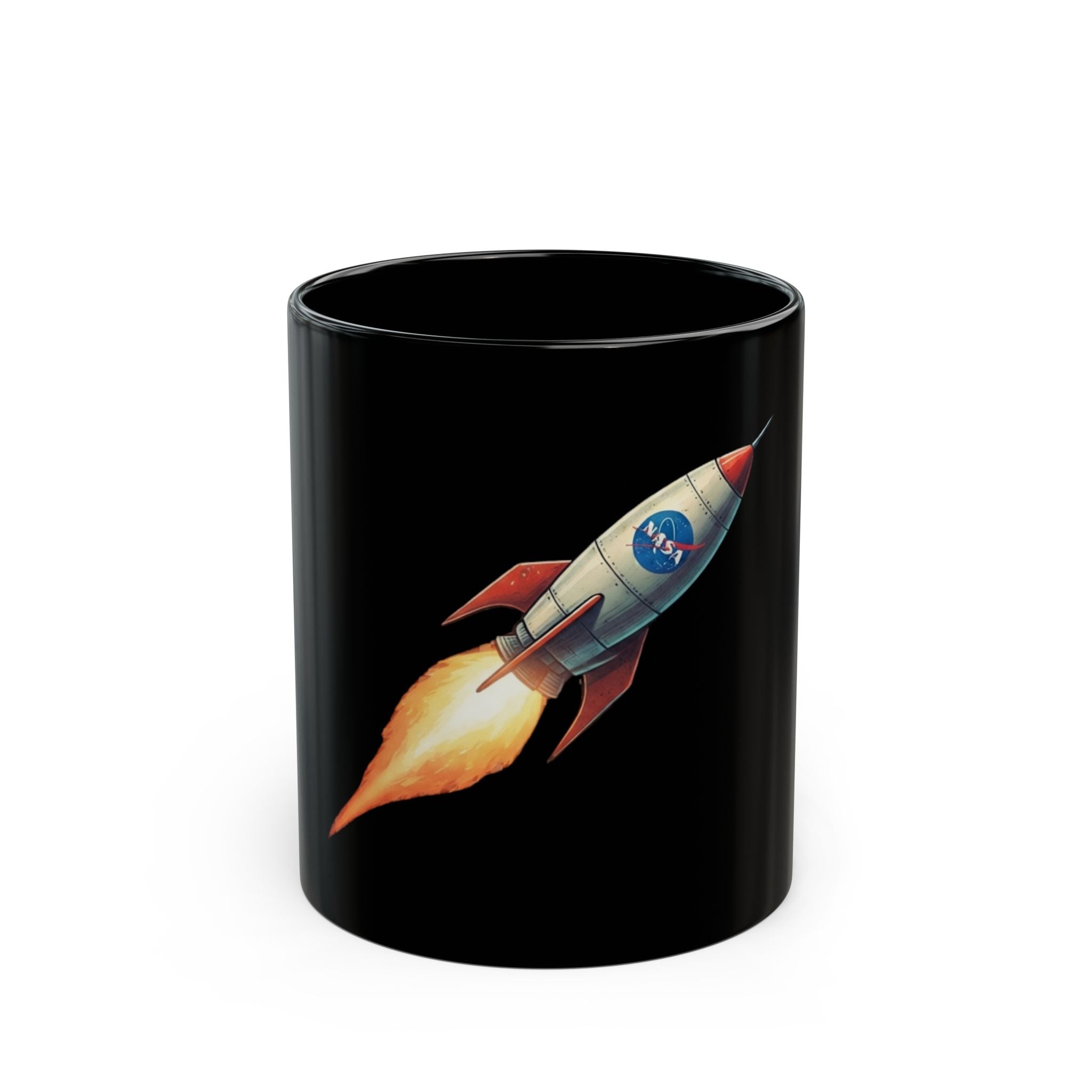 "Mars 2 Day Shipping" Black Ceramic Mug — Graphic