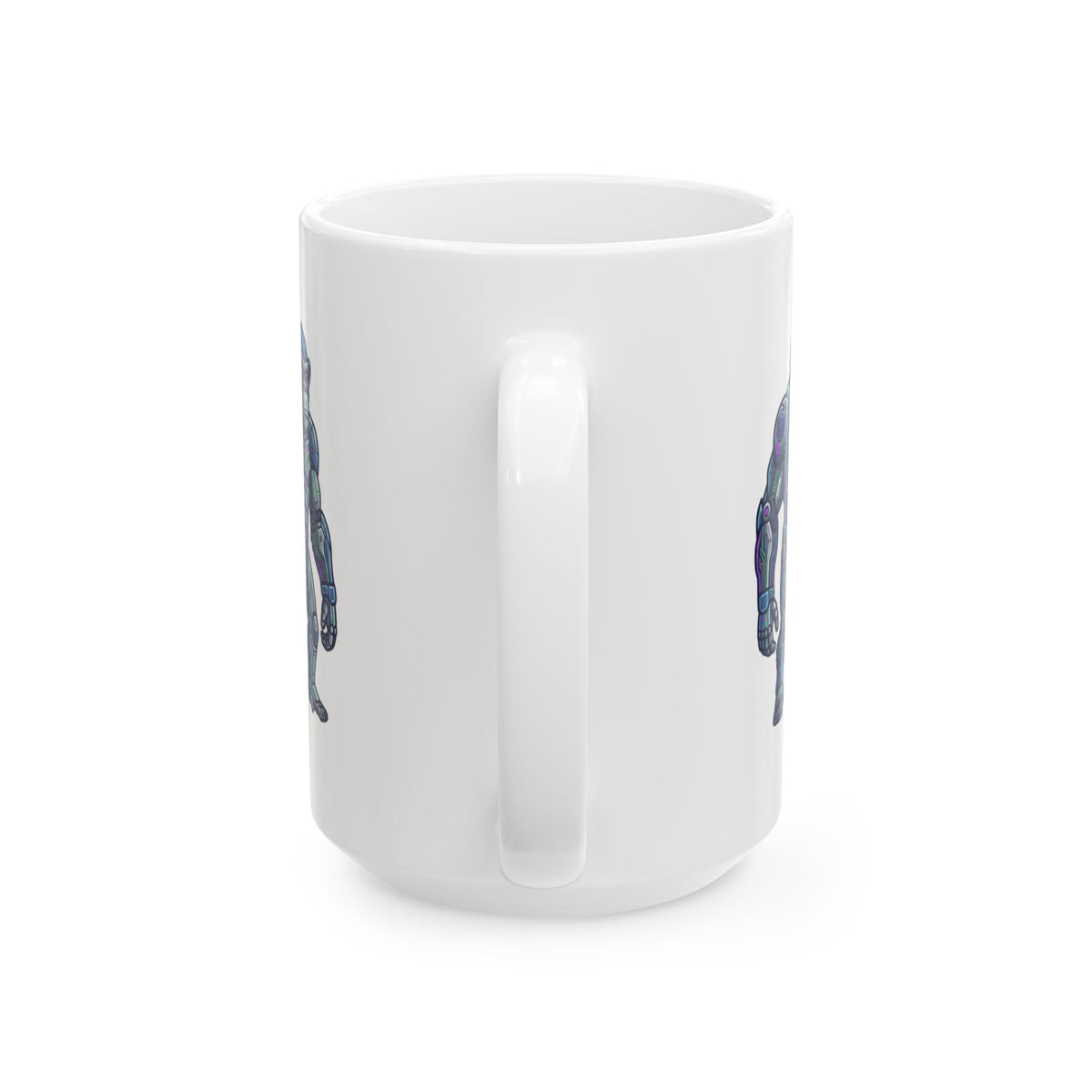 "Cyber Chimp" White Ceramic Mug