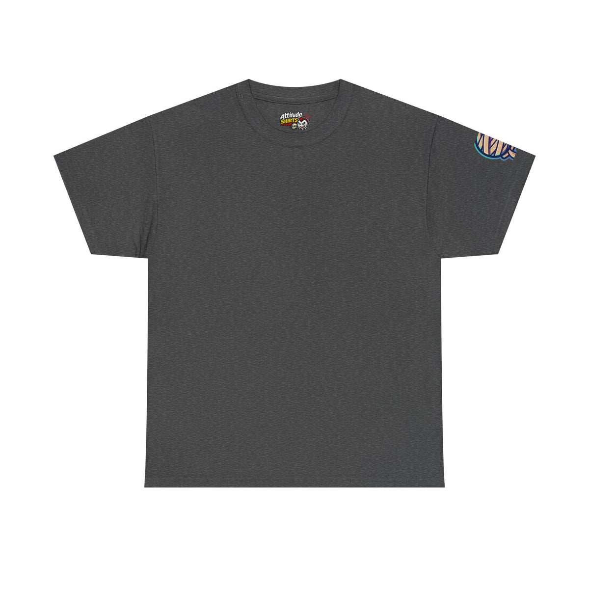 Color: Dark Heather | Hardly Wrapped, Fully Erect Premium Graphic Tee