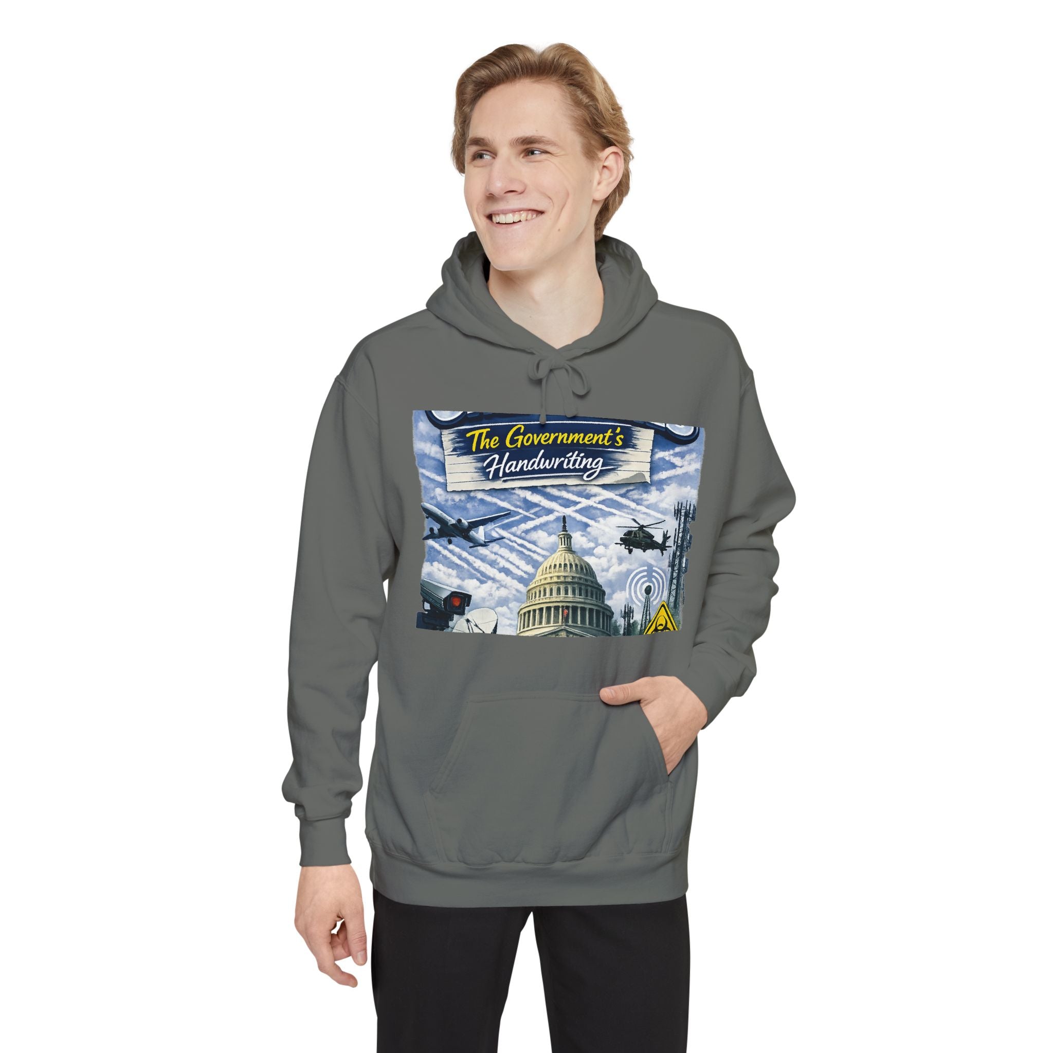 They're Not Contrails | Garment-Dyed Hoodie — AttitudeShirts
