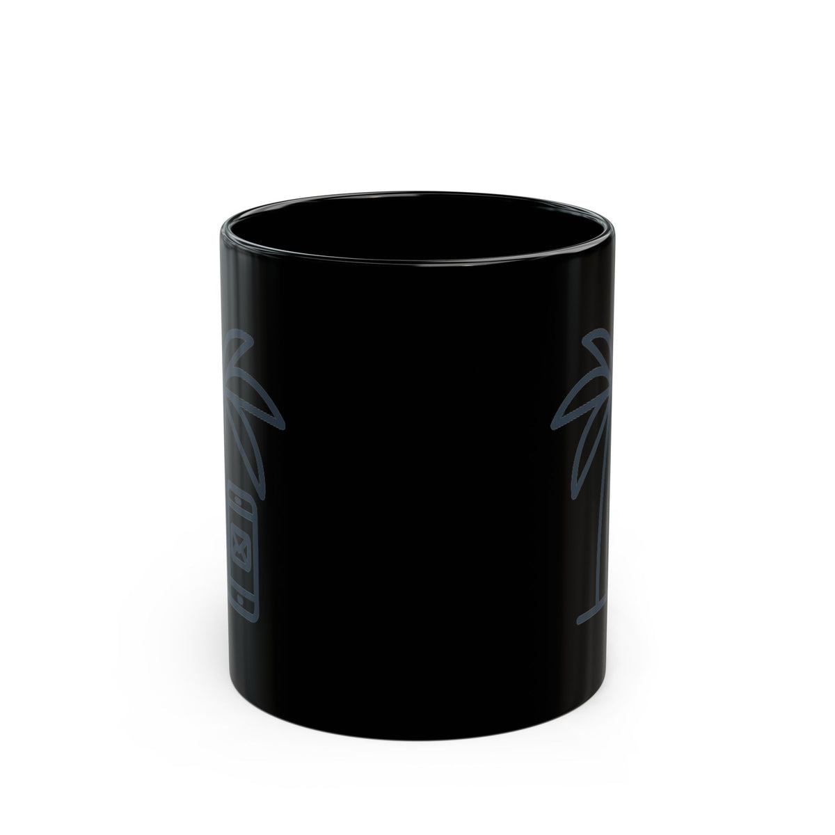 "Out of Office" Black Ceramic Mug — Graphic
