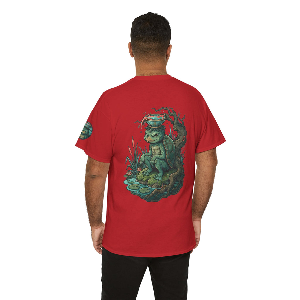 Color: Red | Kappa (Japanese Folklore) Premium Graphic Tee