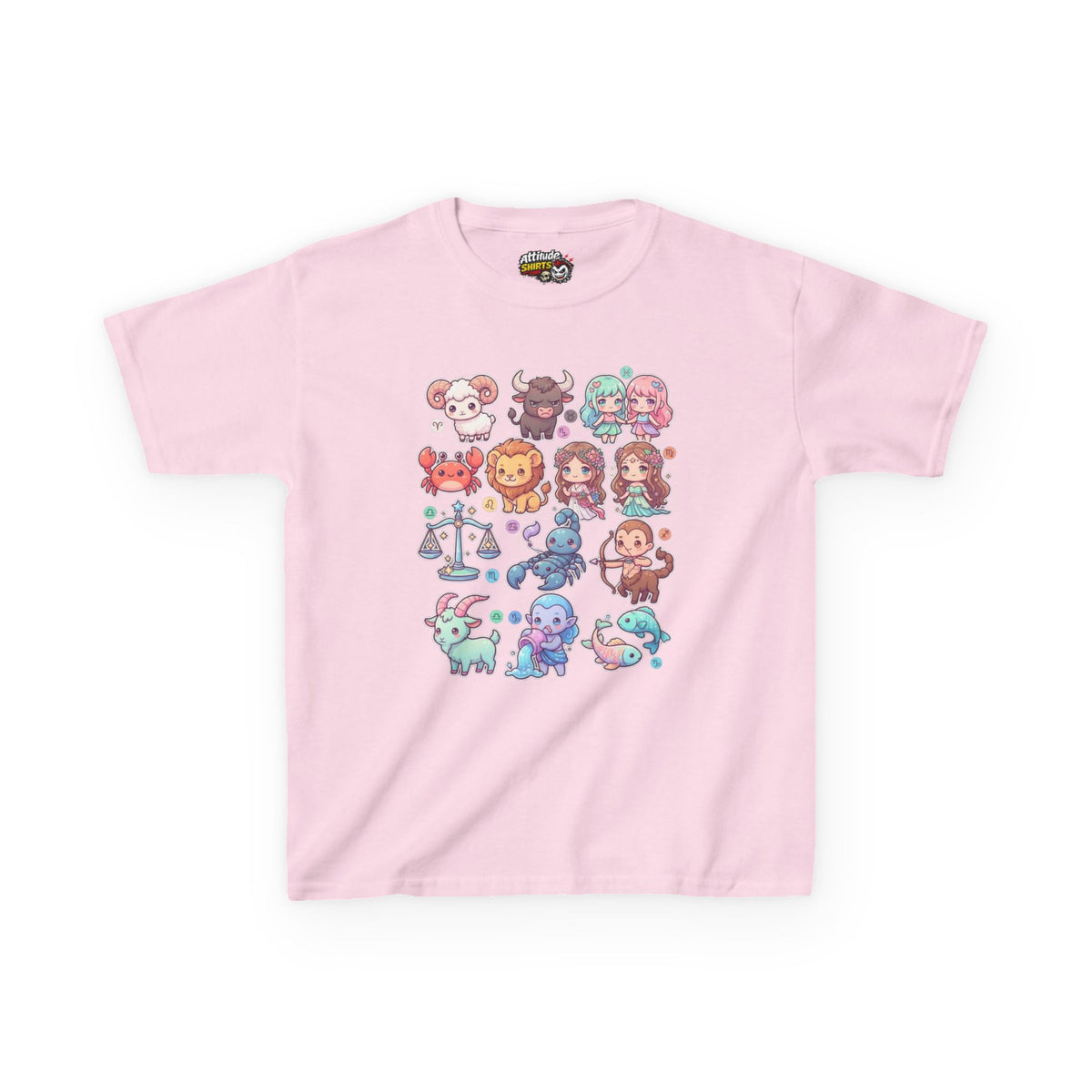"Cute Chibi Zodiac" Kids Tee