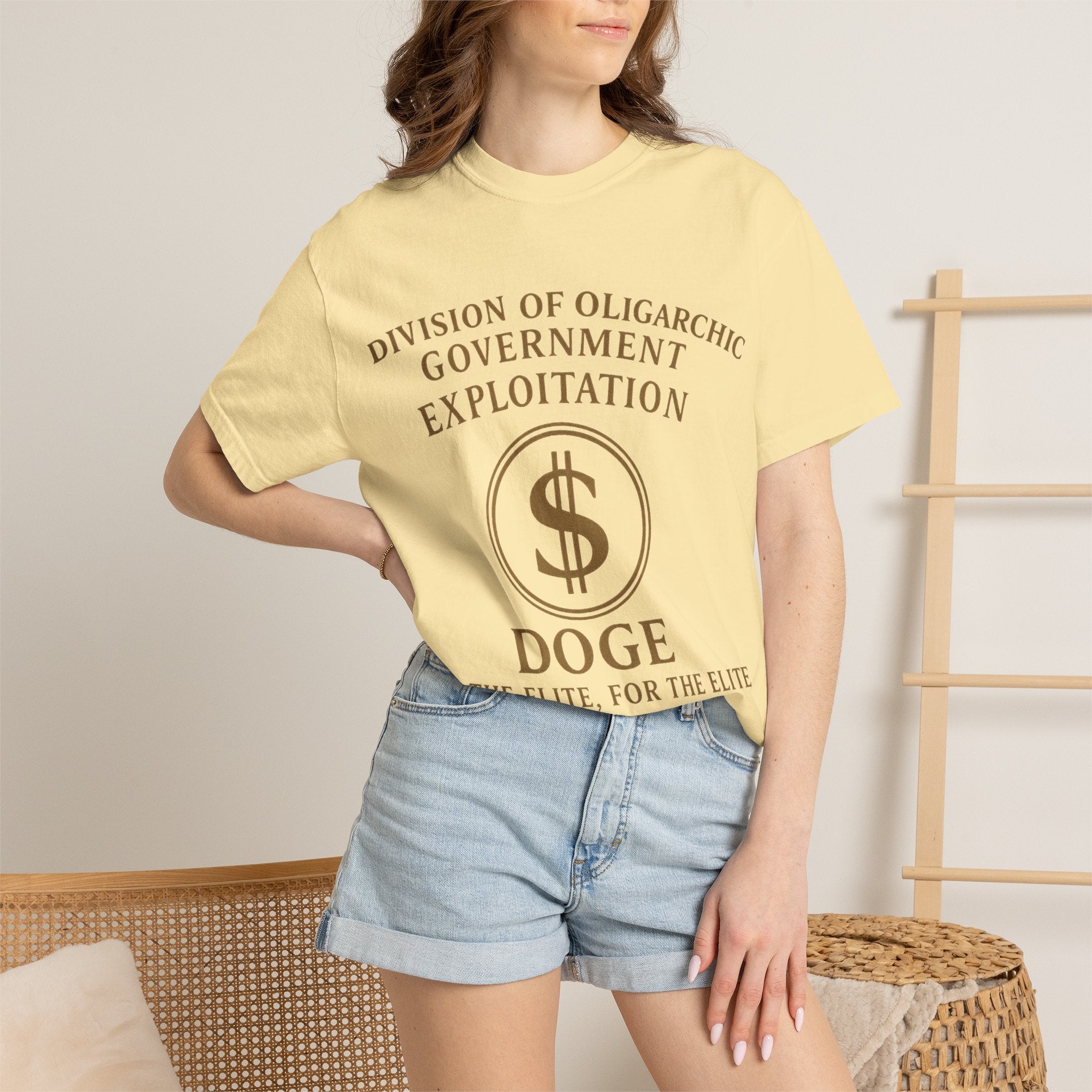 "DOGE—By the Elite, For the Elite" Unisex Garment-Dyed T-shirt