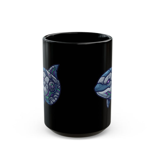 "Killer Whale" Black Ceramic Mug — Graphic