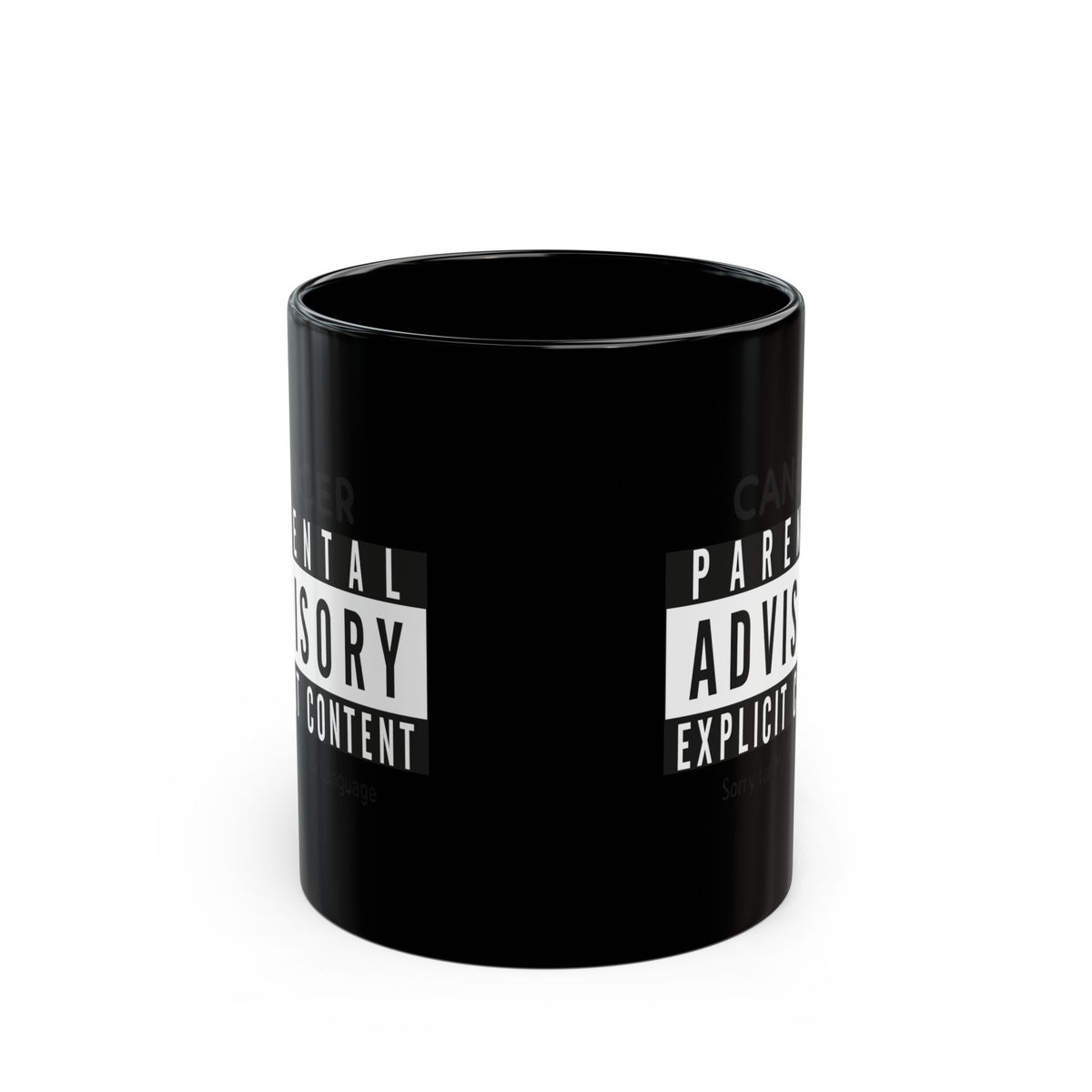 "Sorry For My Filthy Language" Black Ceramic Mug