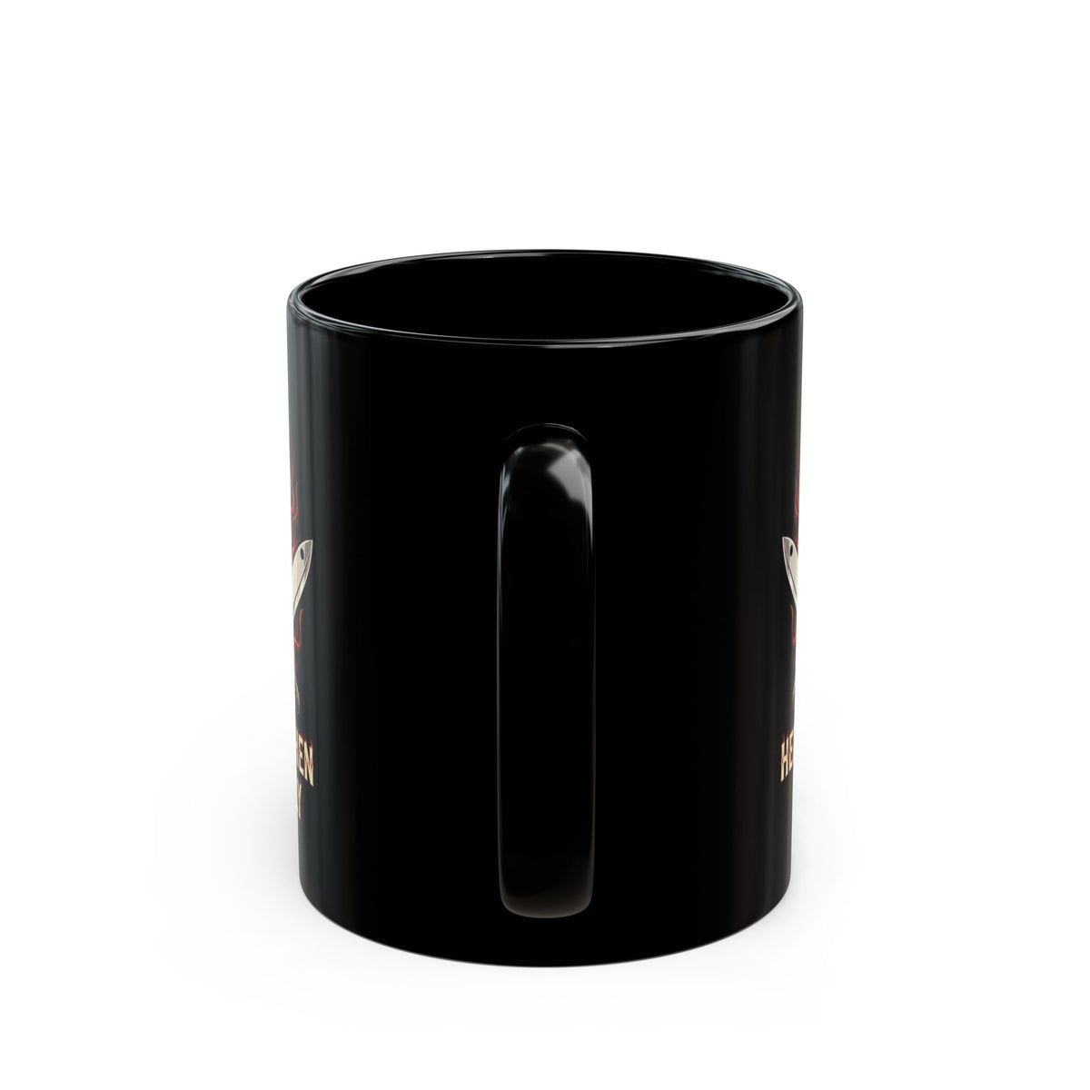 "Hell's Kitchen Literally" Black Ceramic Mug