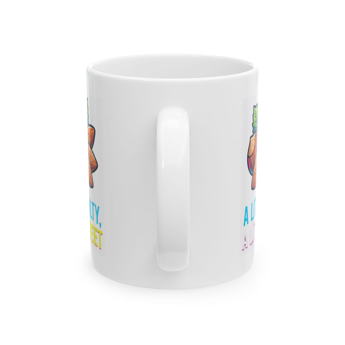 "A Little Salty, A Little Sweet" White Ceramic Mug