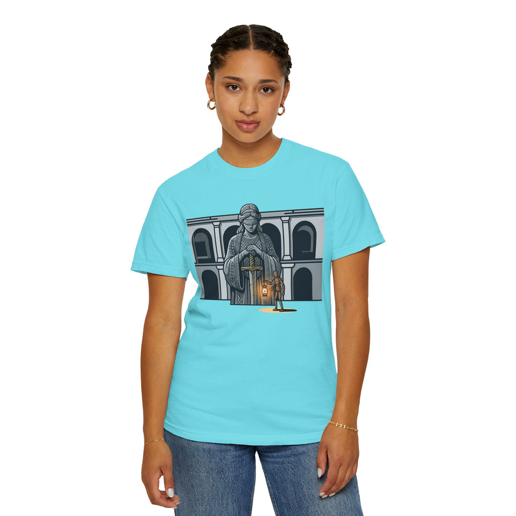 "Blind Justice" Unisex Garment-Dyed Tee