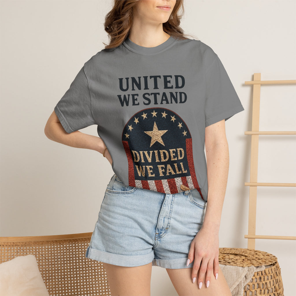 "UNITED WE STAND" Unisex Garment-Dyed T-shirt