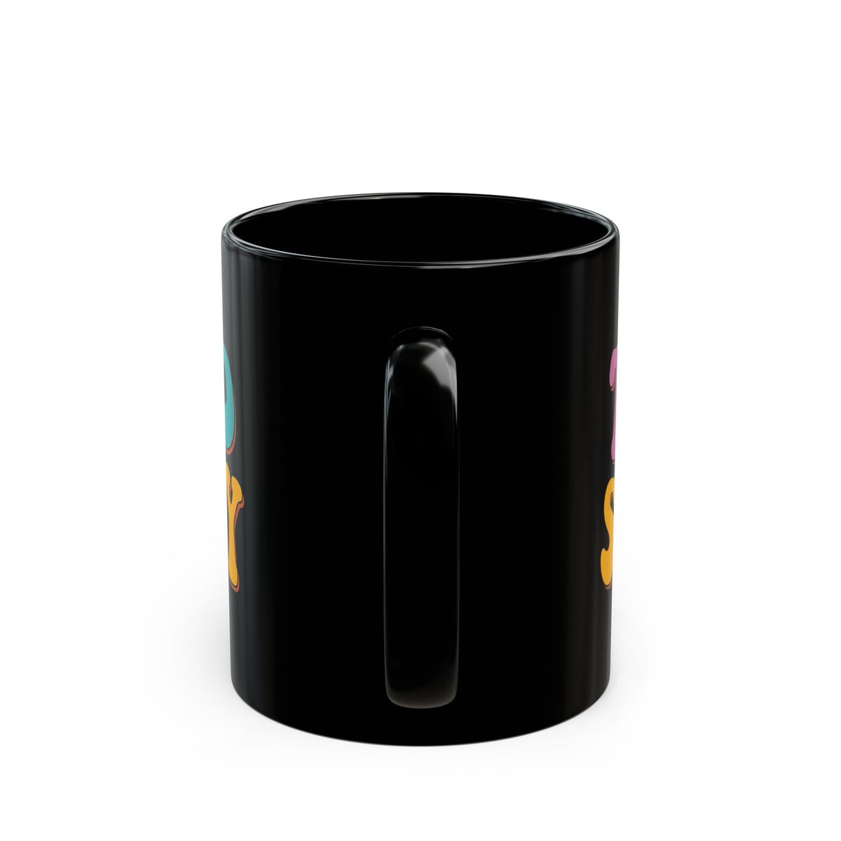 "Too Sexy" Black Ceramic Mug — Graphic