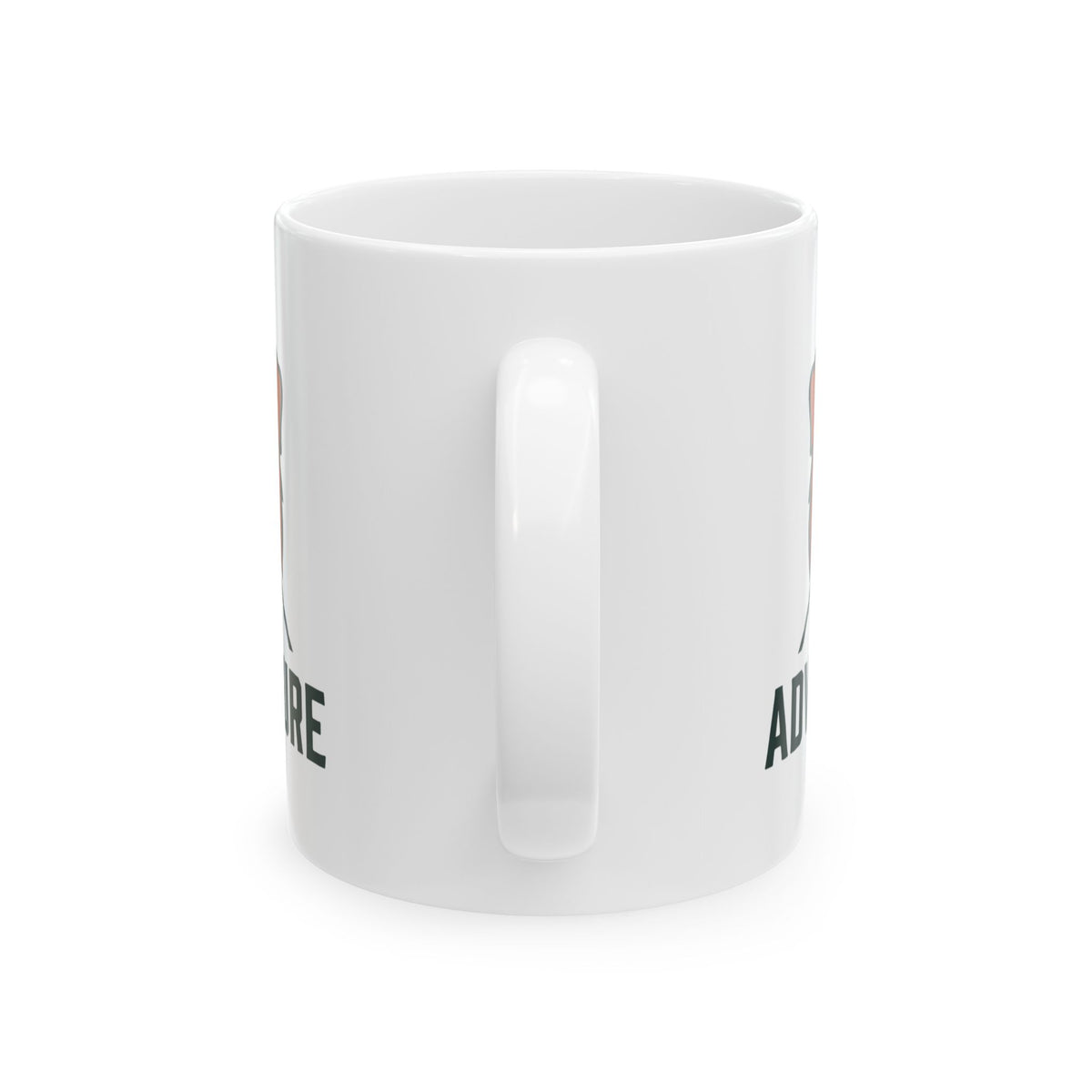 "Adventure Dog" White Ceramic Mug — Graphic