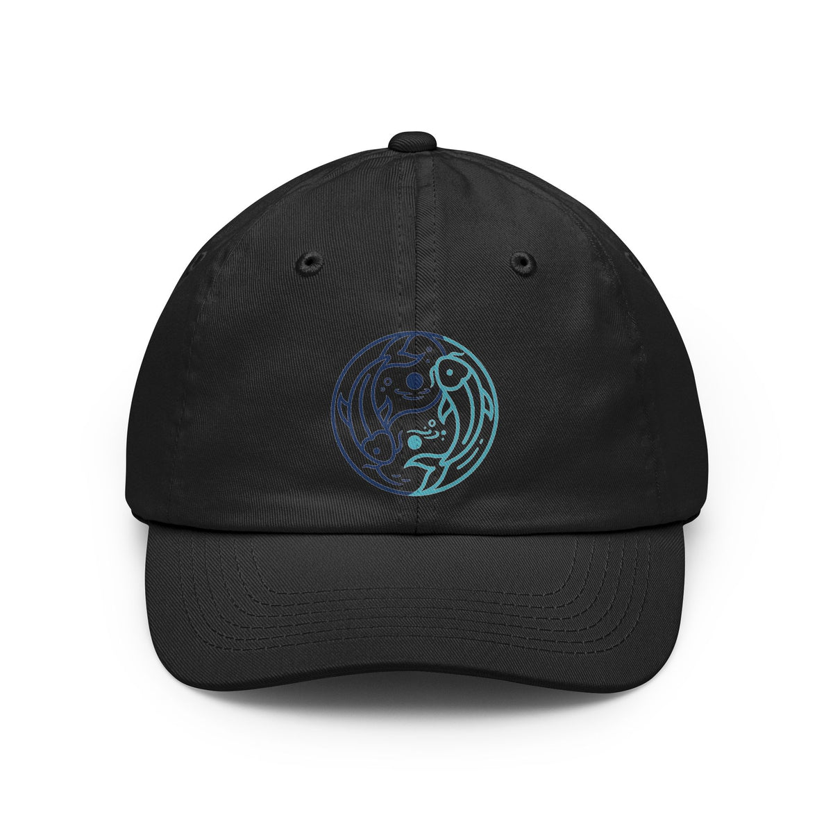 Color: Black | Yin Yang Pisces Dad Hat — Graphic