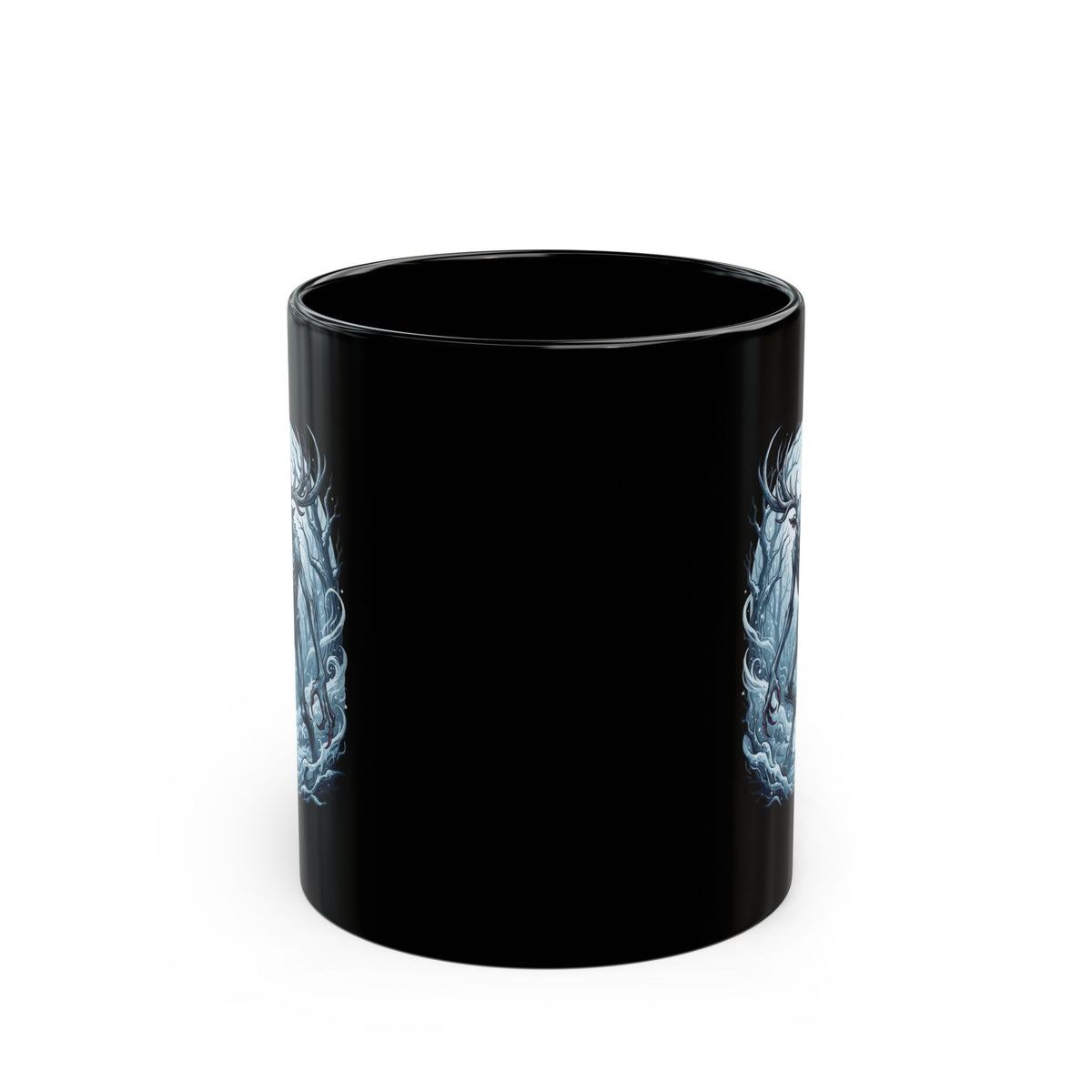 "Wendigo (Algonquian Folklore)" Black Ceramic Mug