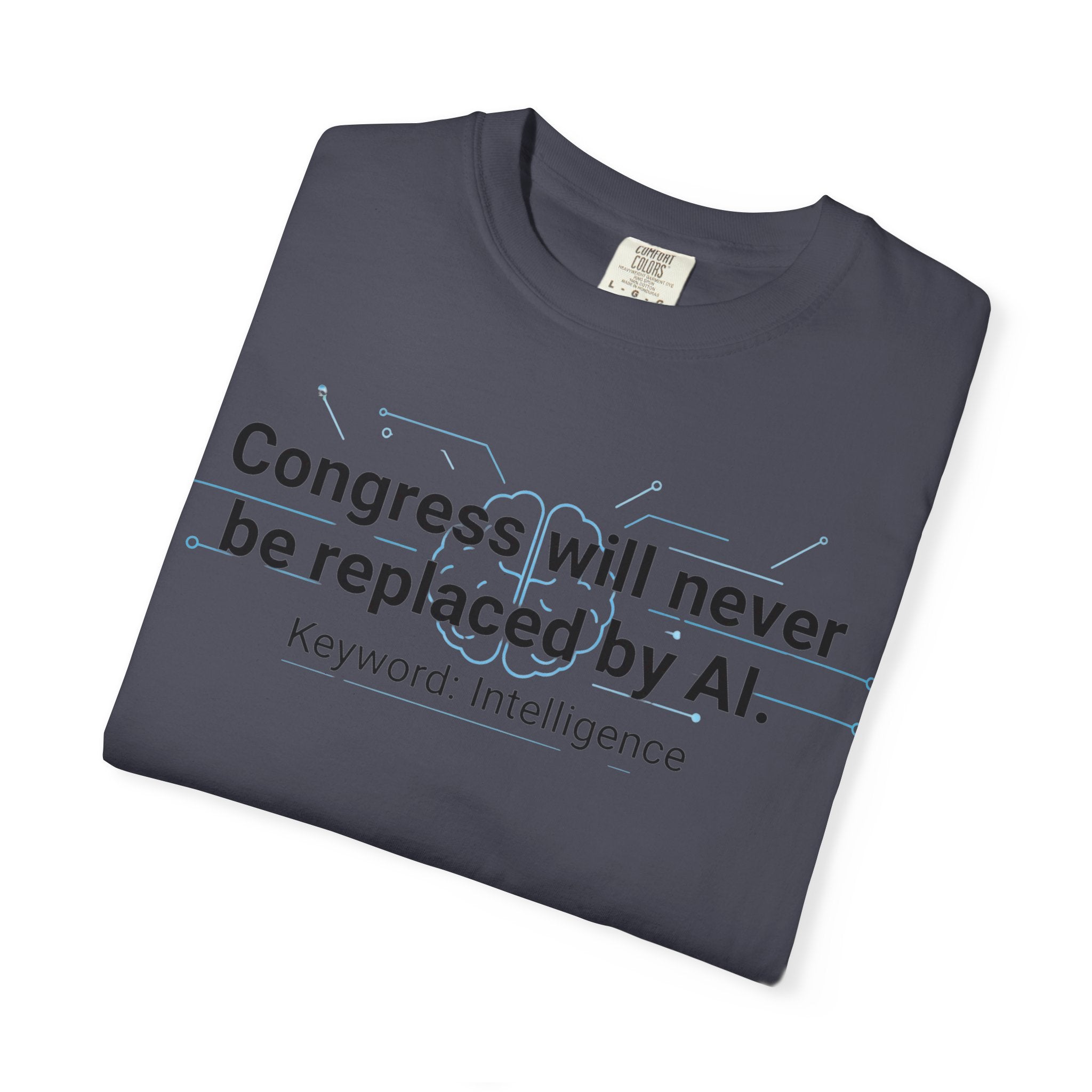 "Congress vs. AI T-Shirt" Unisex Garment-Dyed T-shirt