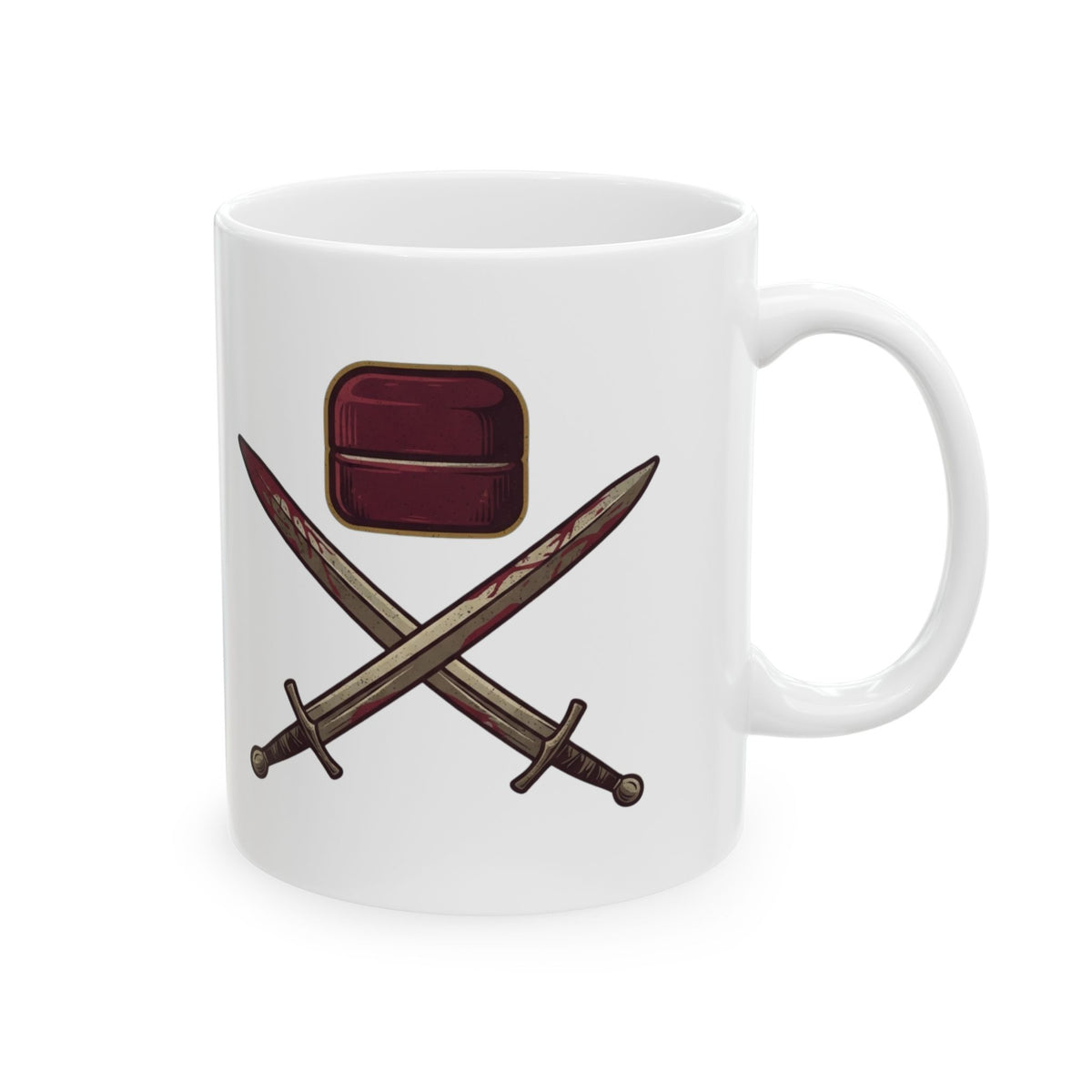 "Good Book Series 200 Foreskins" White Ceramic Mug — Graphic