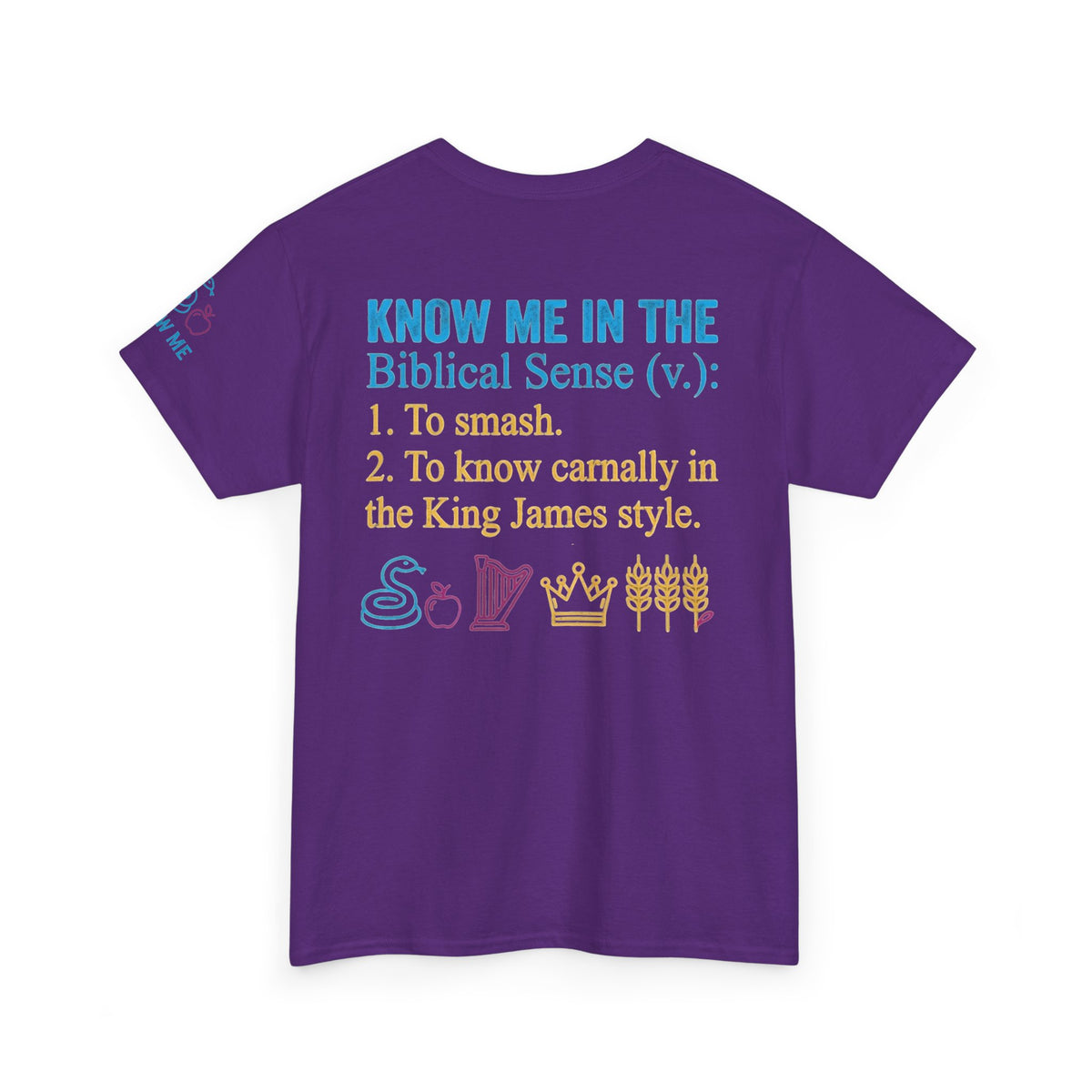 "Good Book Series Know Me In The Biblical Sense" Premium Graphic Tee