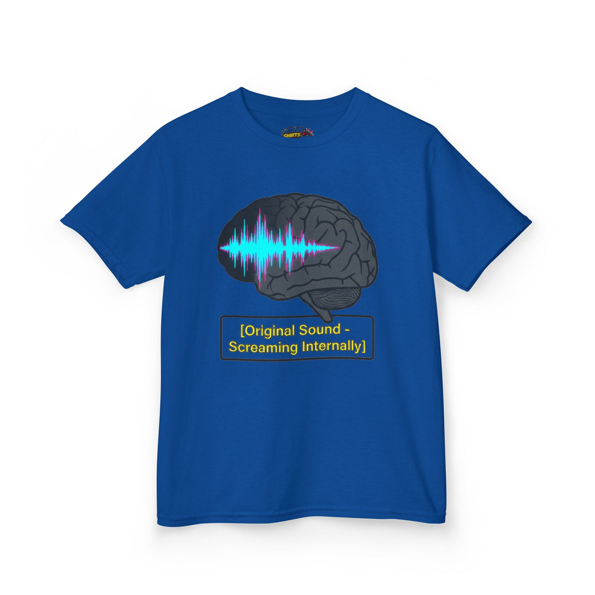 Color: Royal | Screaming Internally Kids Tee