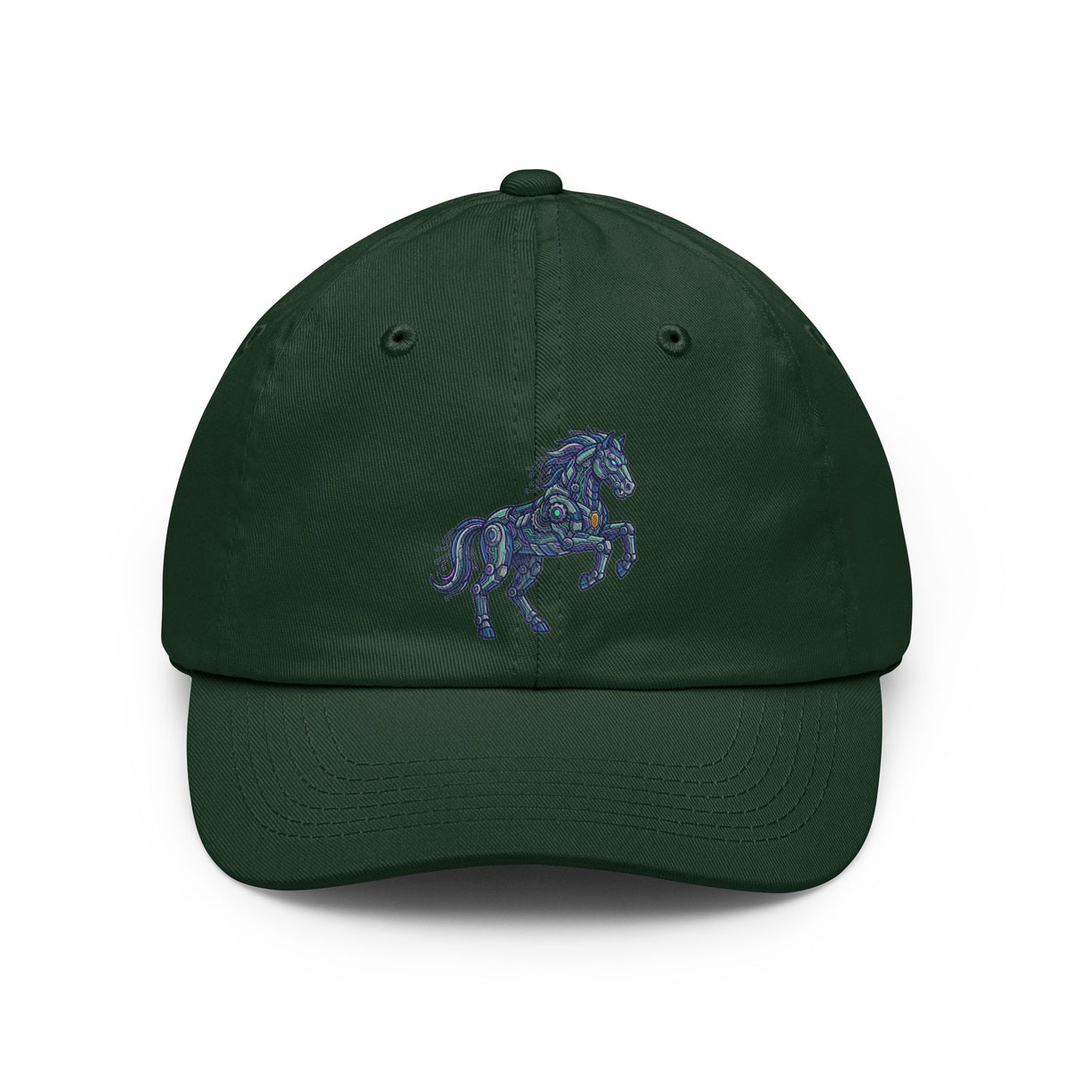 Color: Forest Green | Cyber Mustang Dad Hat