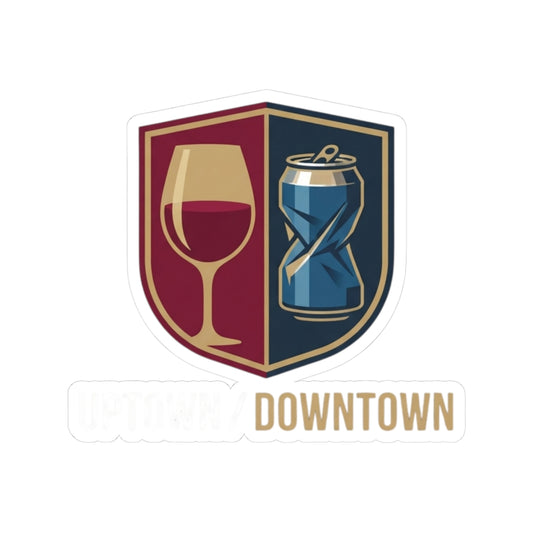 "Uptown-Downtown" Sticker — Main