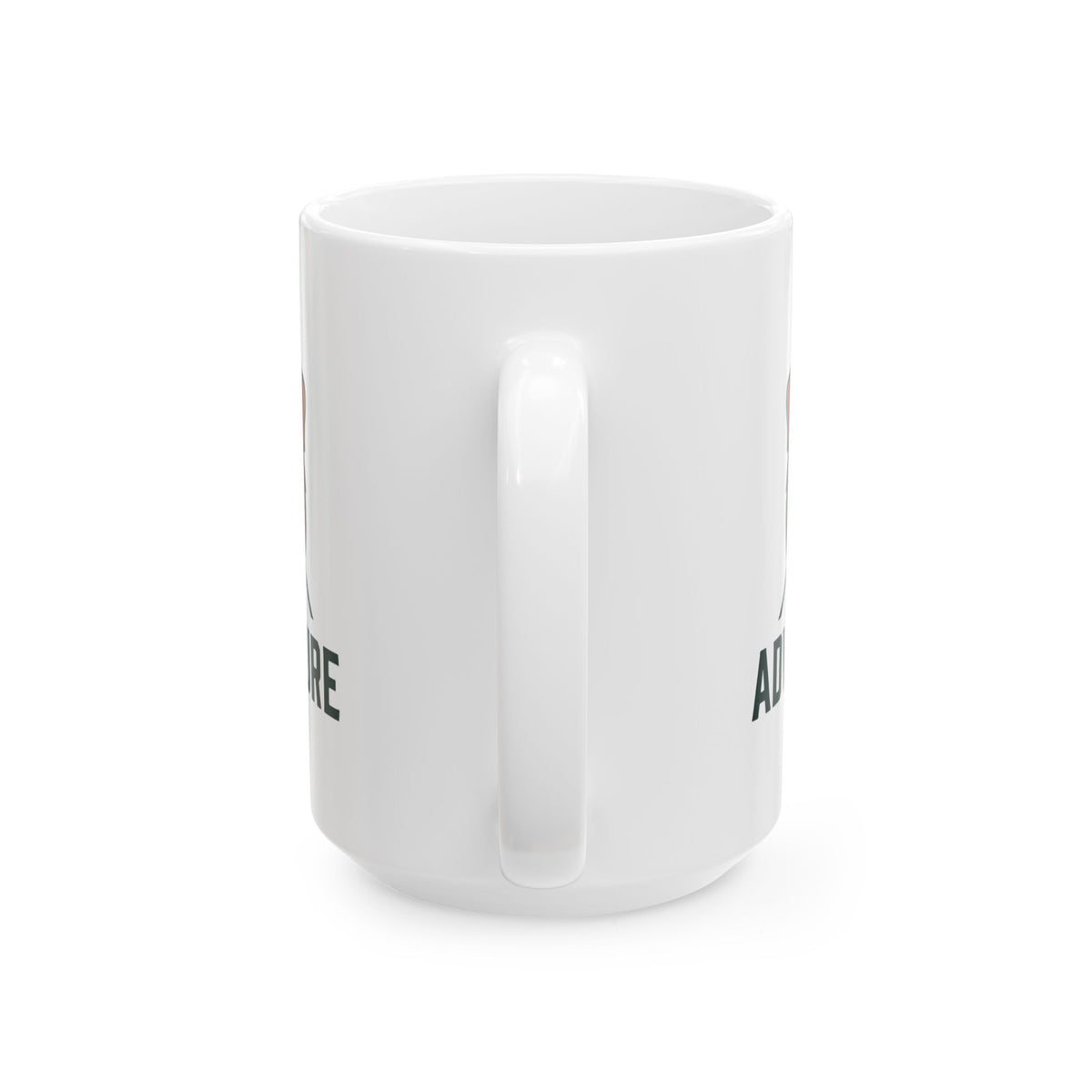 "Adventure Dog" White Ceramic Mug — Graphic