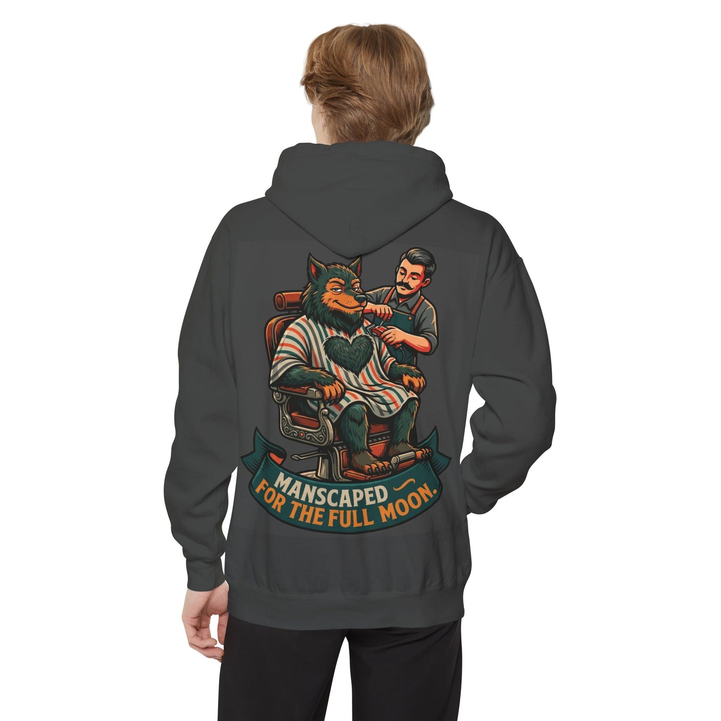 "Manscaped for the Full Moon" Garment-Dyed Hoodie