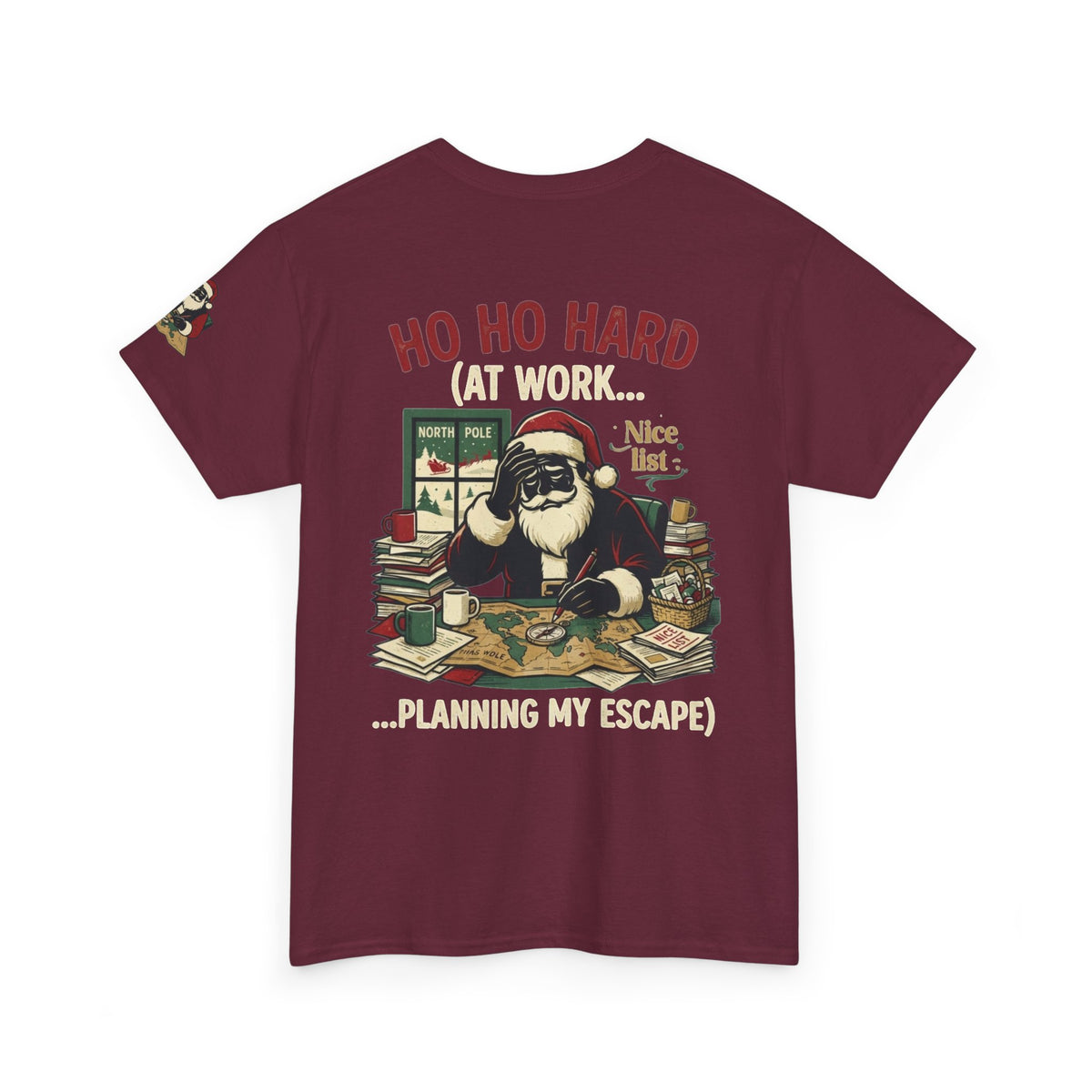 "Ho Ho Hard At Work" Premium Graphic Tee