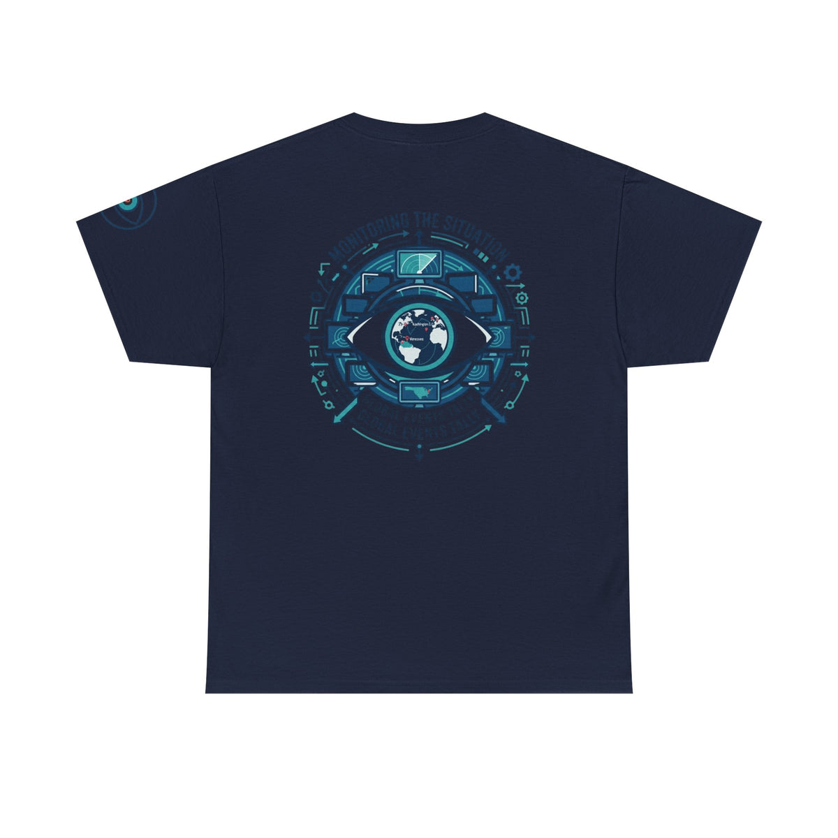 Color: Navy | Monitoring the Situation Premium Graphic Tee