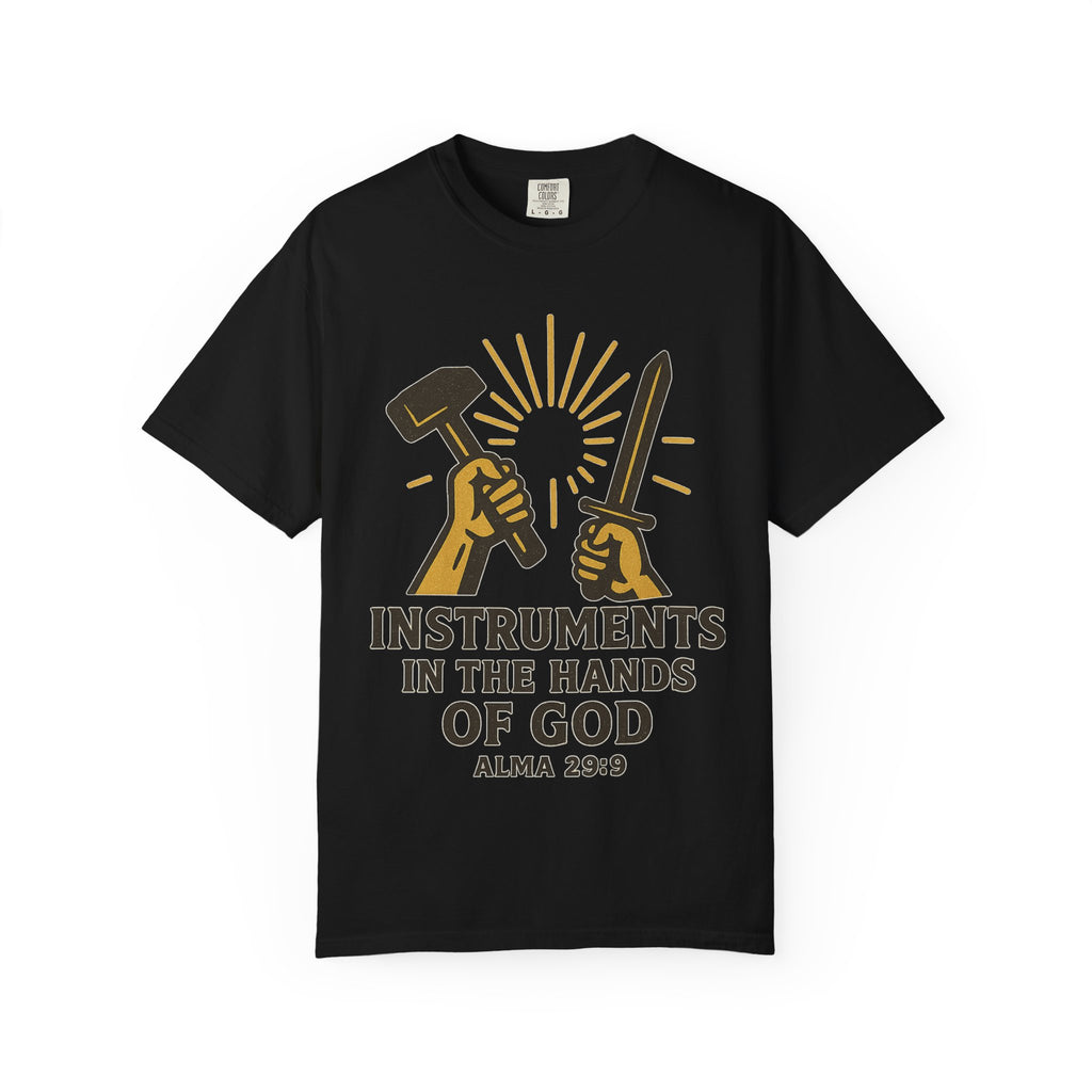"Instruments in the Hands of God" Unisex Garment-Dyed T-shirt