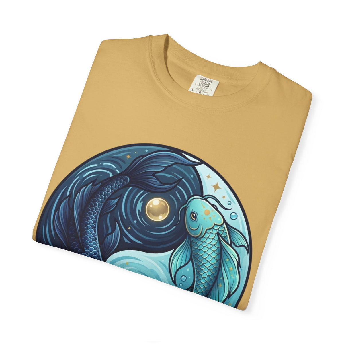 Yin Yang Pisces Unisex Garment-Dyed Tee
