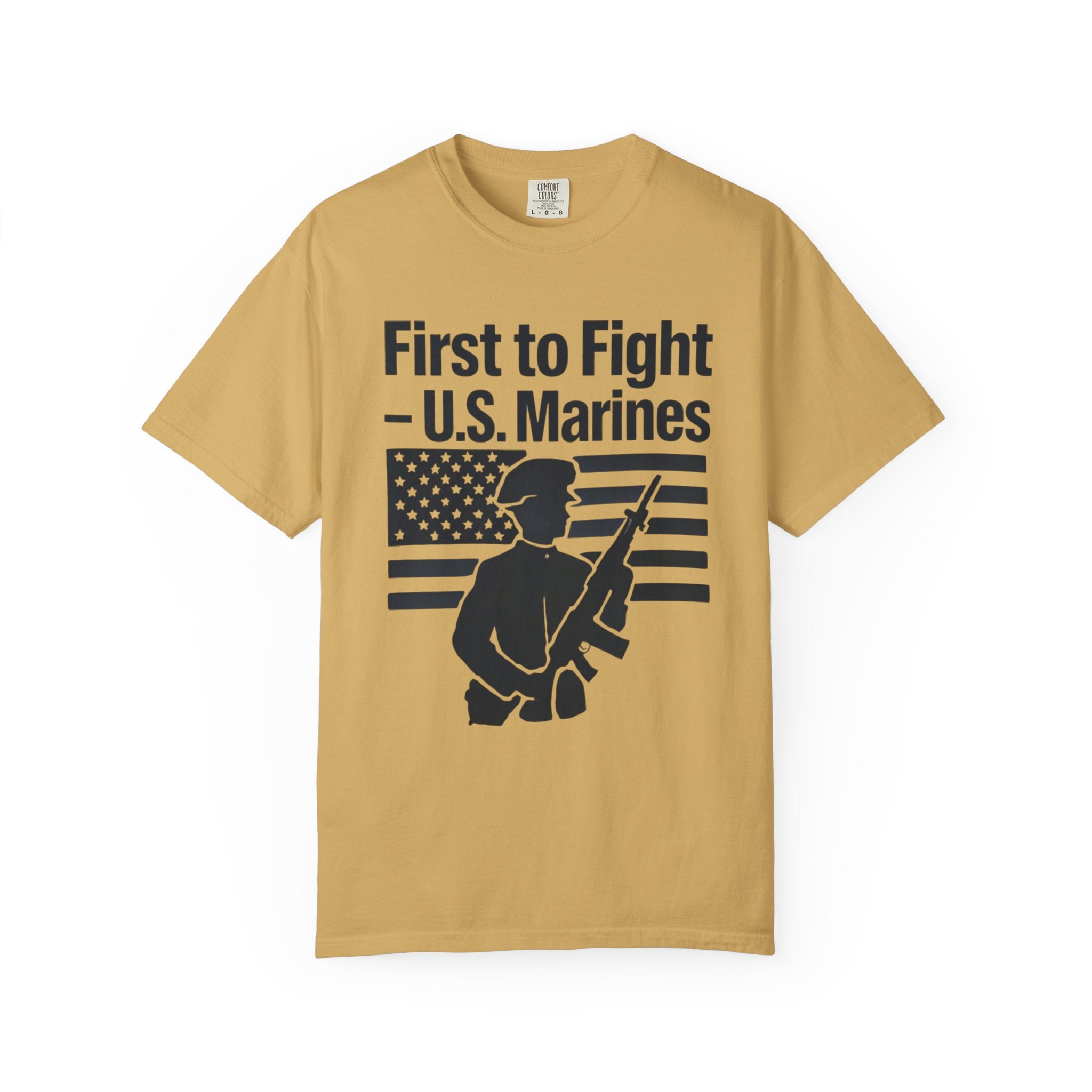 "First to Fight" Unisex Garment-Dyed T-shirt