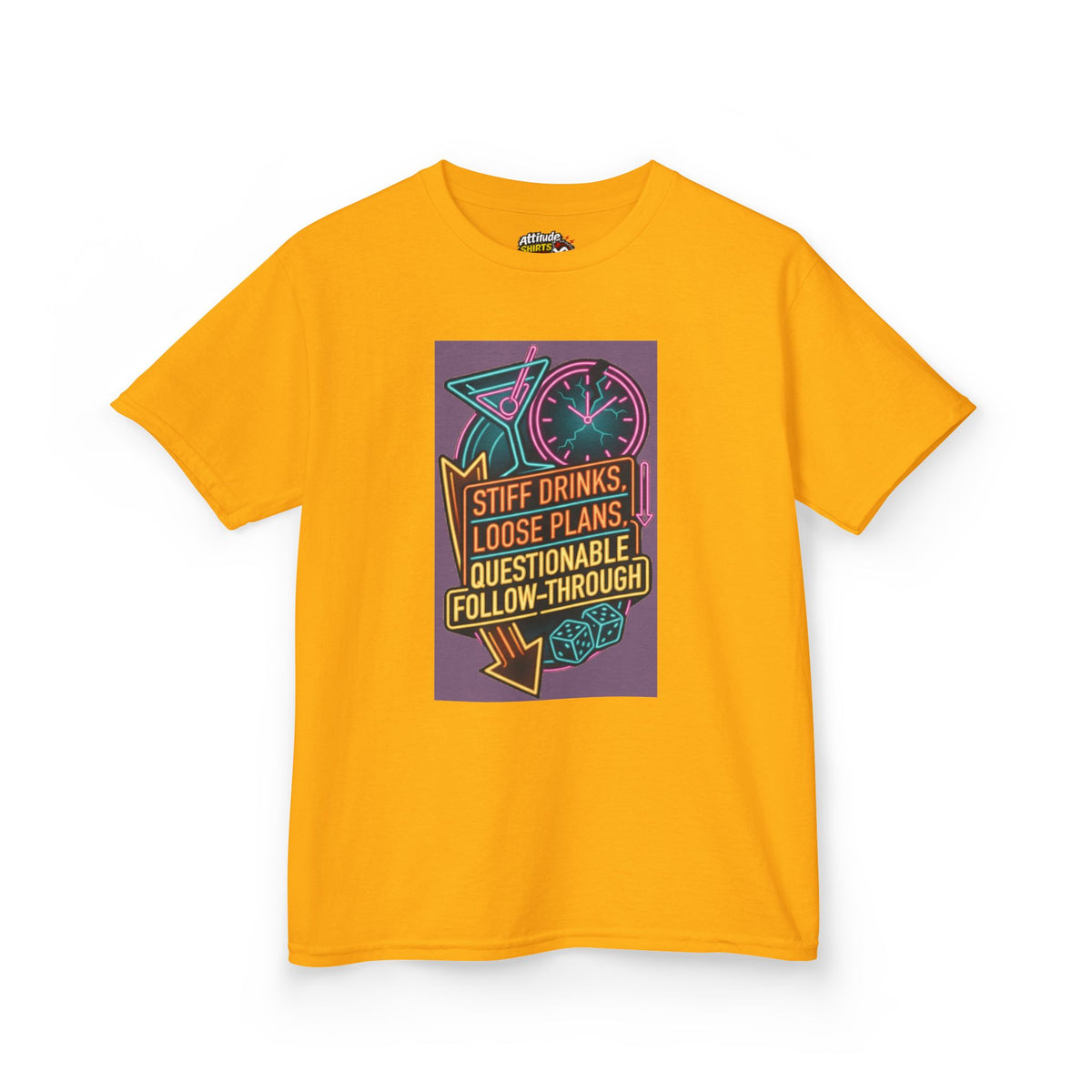 "Stiff Drinks Loose Plans" Kids Tee