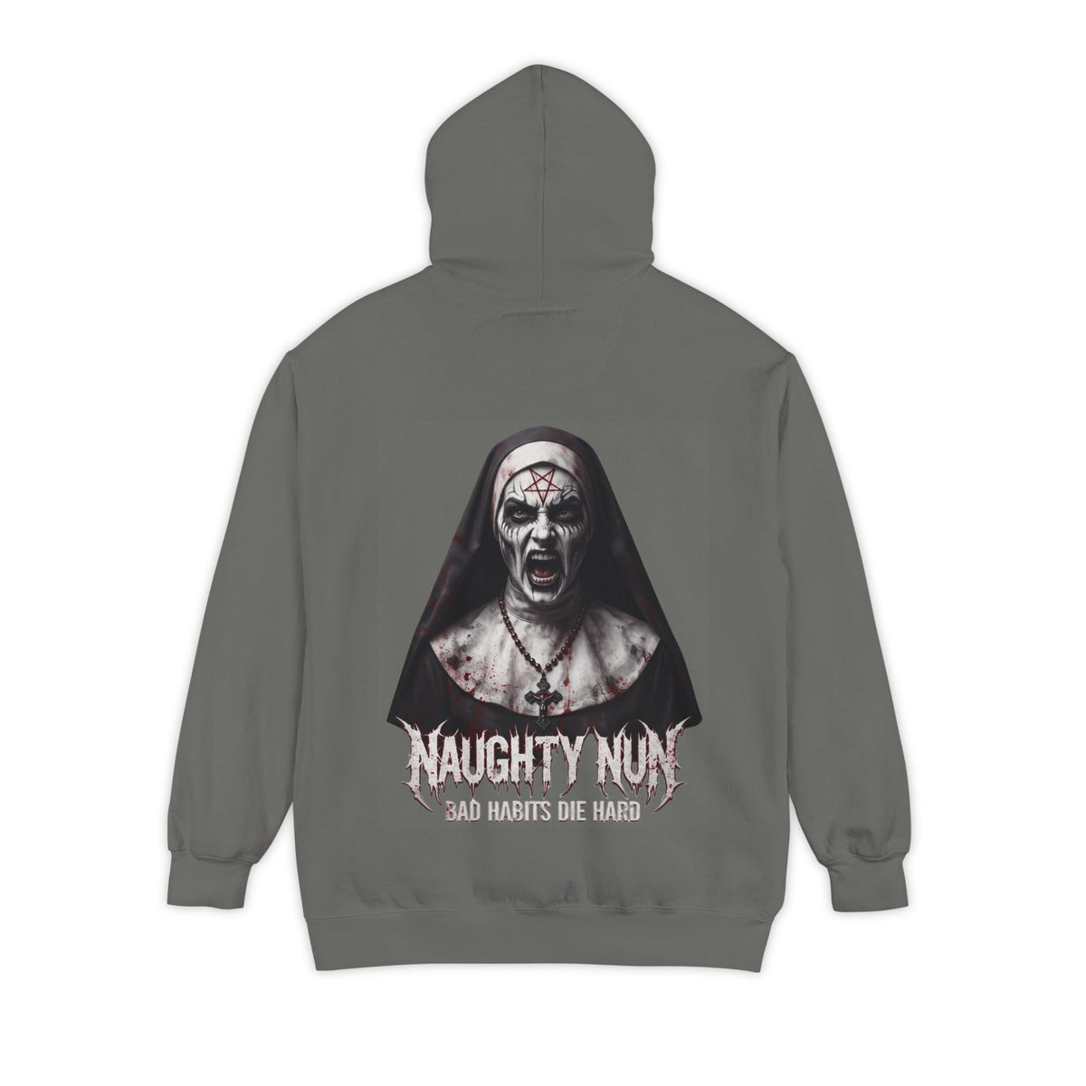 "Naughty Nun" Garment-Dyed Hoodie