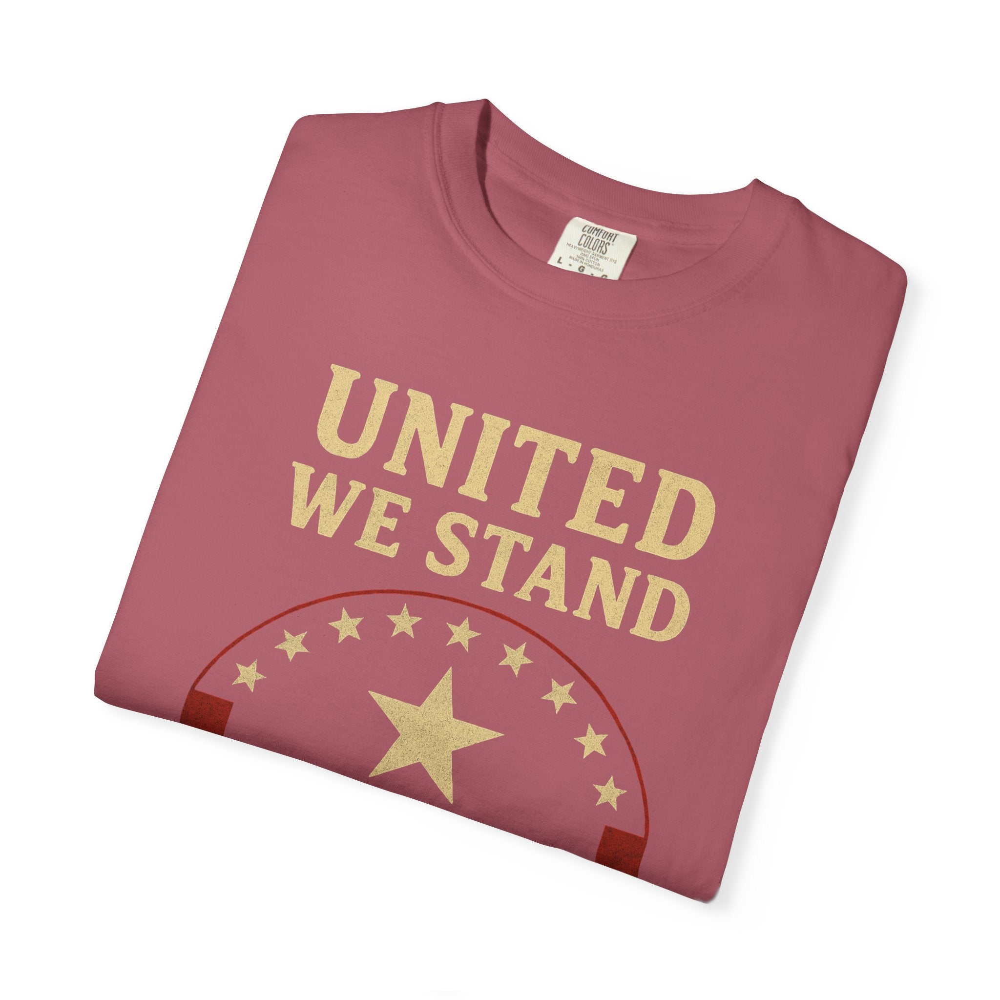 "Divided We Fall" Unisex Garment-Dyed T-shirt