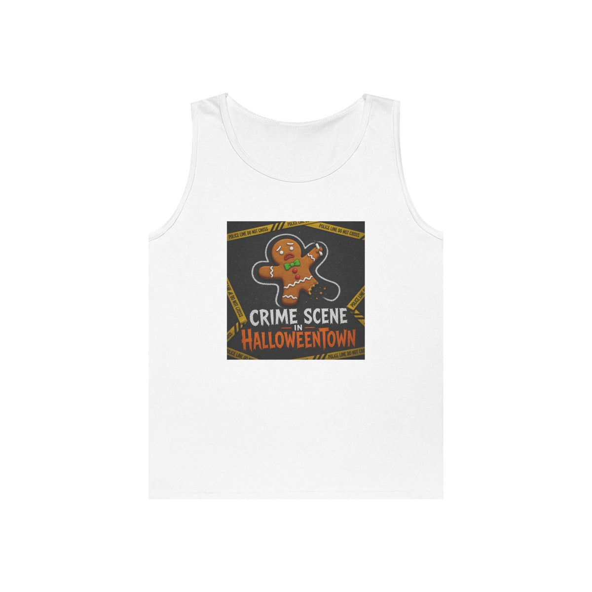 Color: White | Crime Scene in Halloweentown Tank Top