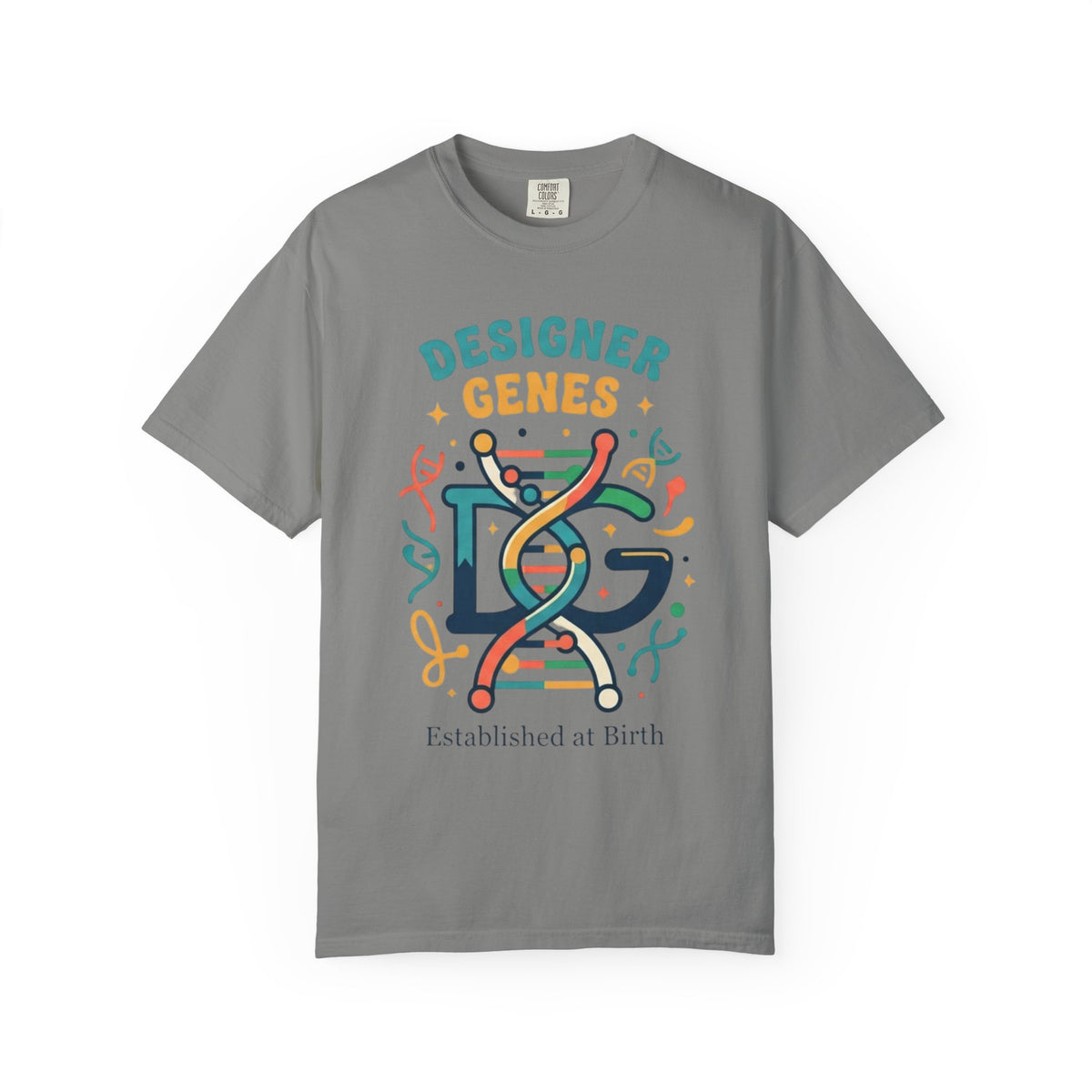 Color: Granite | Designer Genes Unisex Garment-Dyed Tee